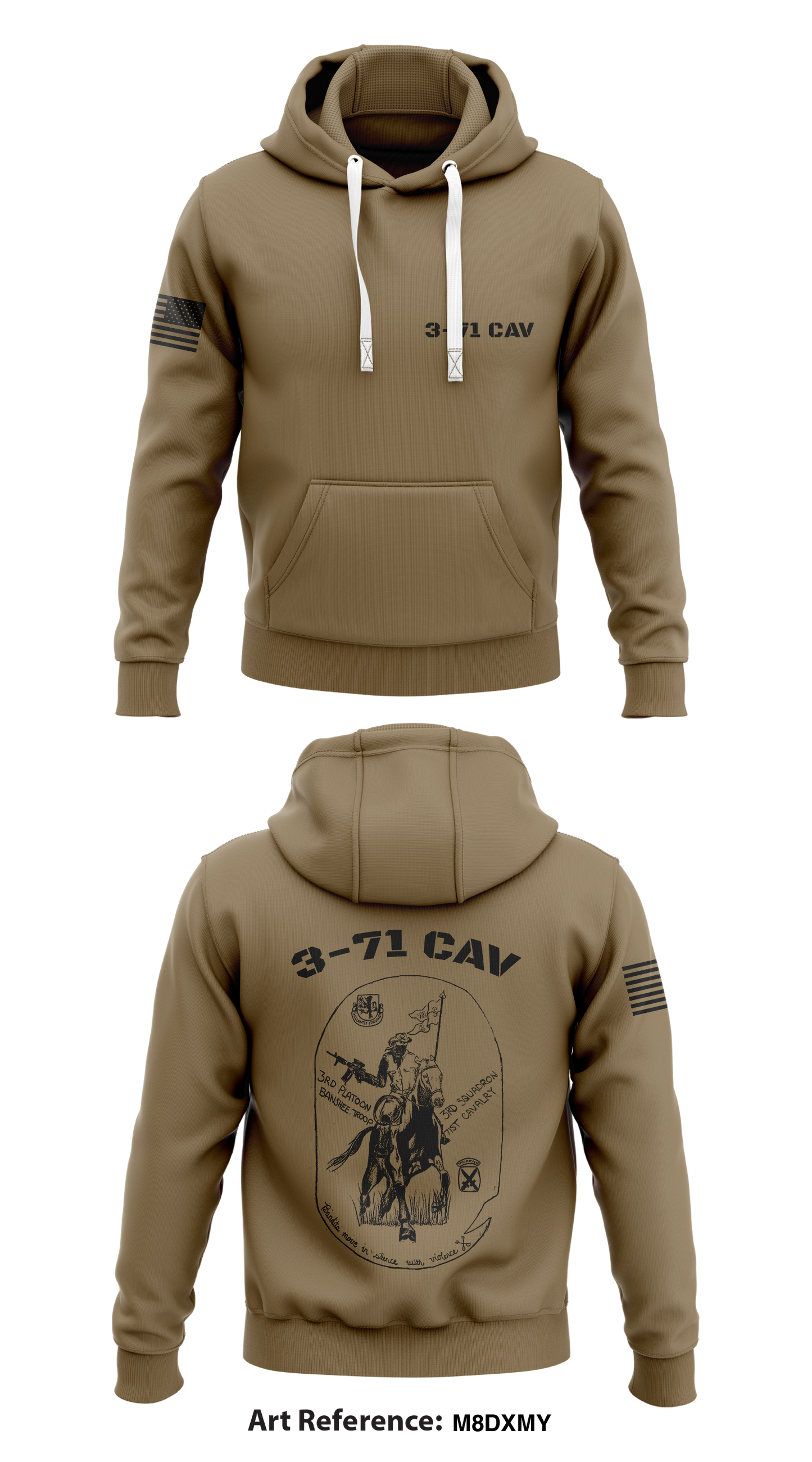 3-71 cav Store 1 Core Men's Hooded Performance Sweatshirt - m8DxMy