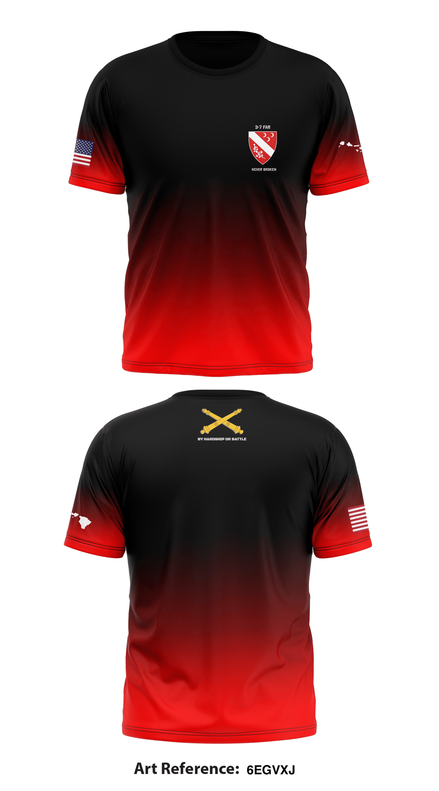 3-7 Field Artillery Core Men's SS Performance Tee - 6EgVXj