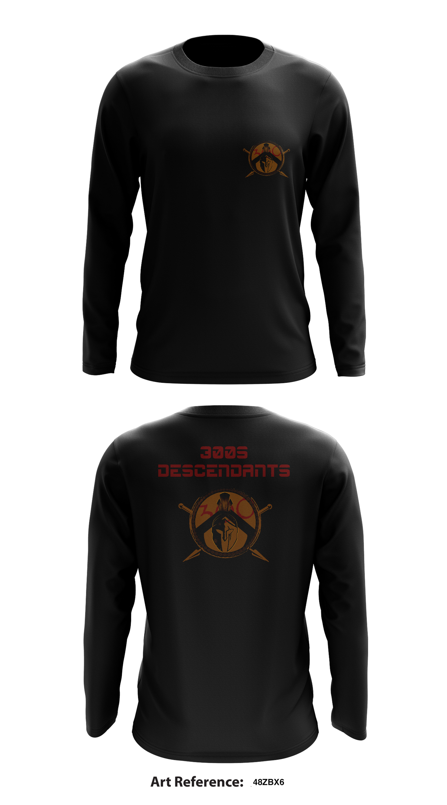 300s Descendants Core Men's LS Performance Tee - 48Zbx6