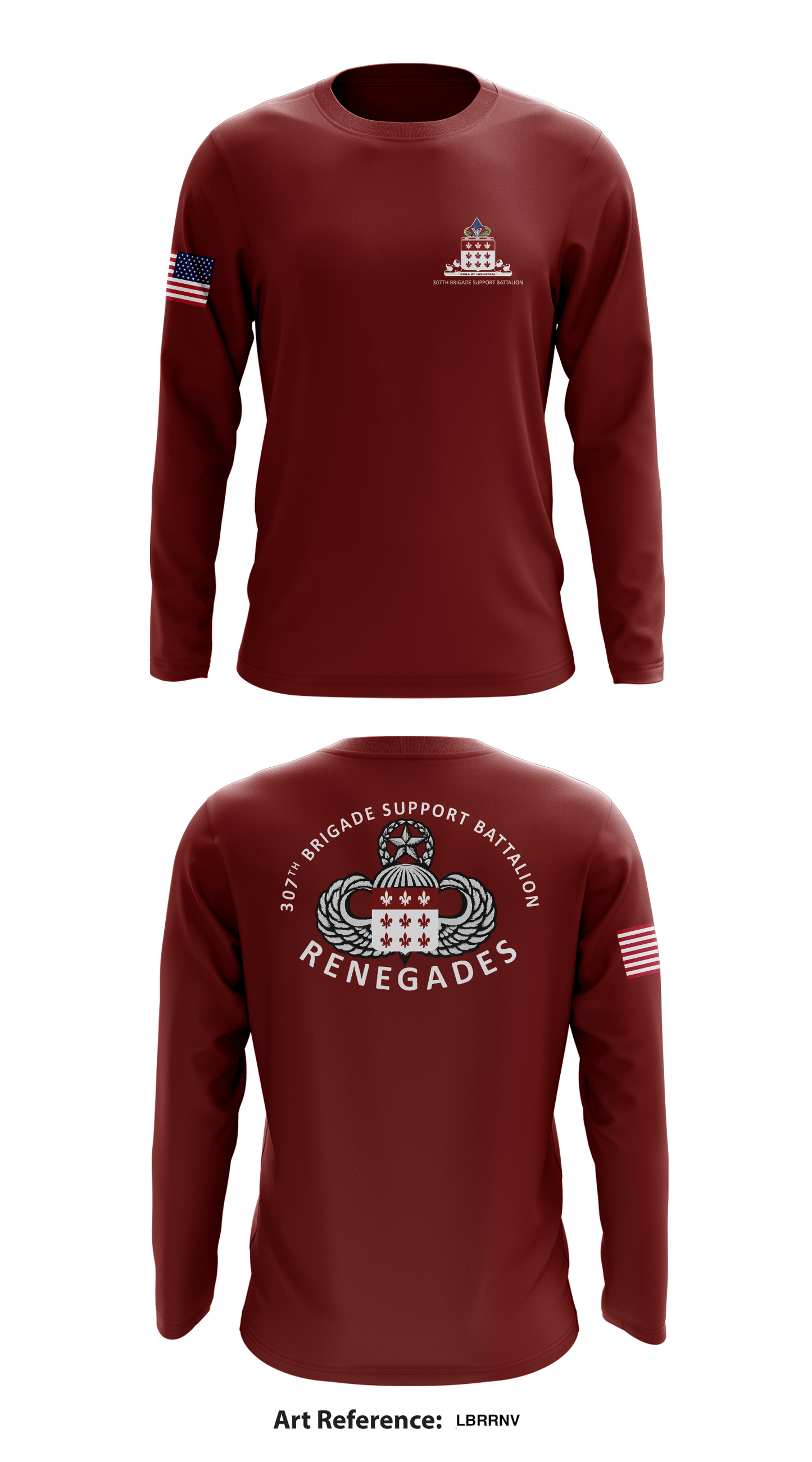 307th BSB (Renegades) Store 1 Core Men's LS Performance Tee - LbrRnV
