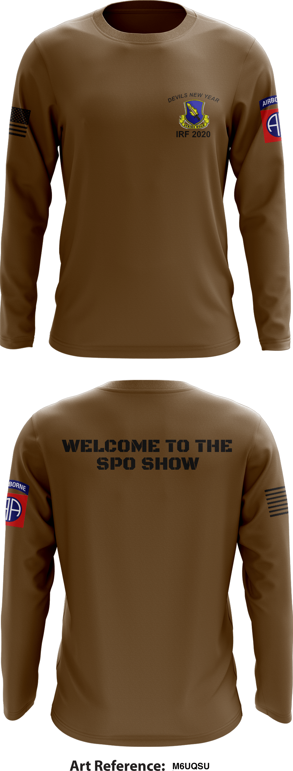 307th Brigade Support Battalion, 1st Brigade Combat Team, 82nd Airborne Division Store 1 Core Men's LS Performance Tee - M6UqSu