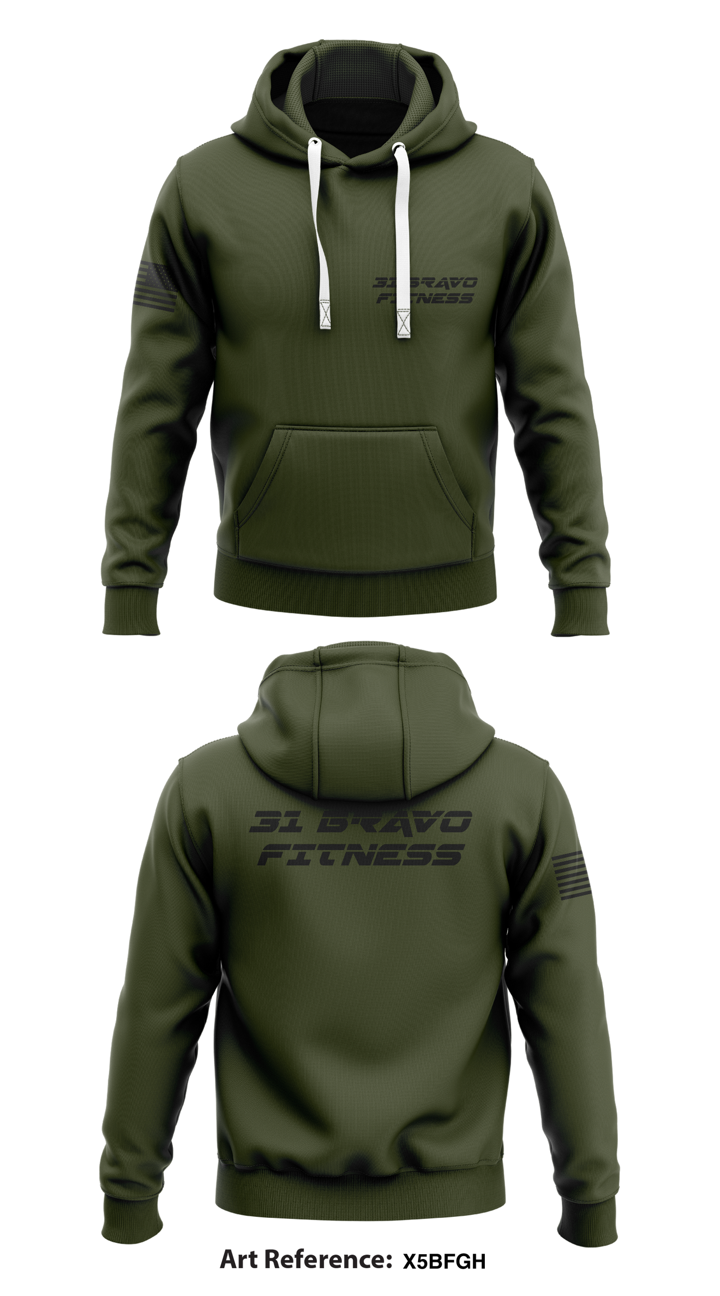 31 Bravo Fitness Store 1 Core Men's Hooded Performance Sweatshirt - X5BFgh