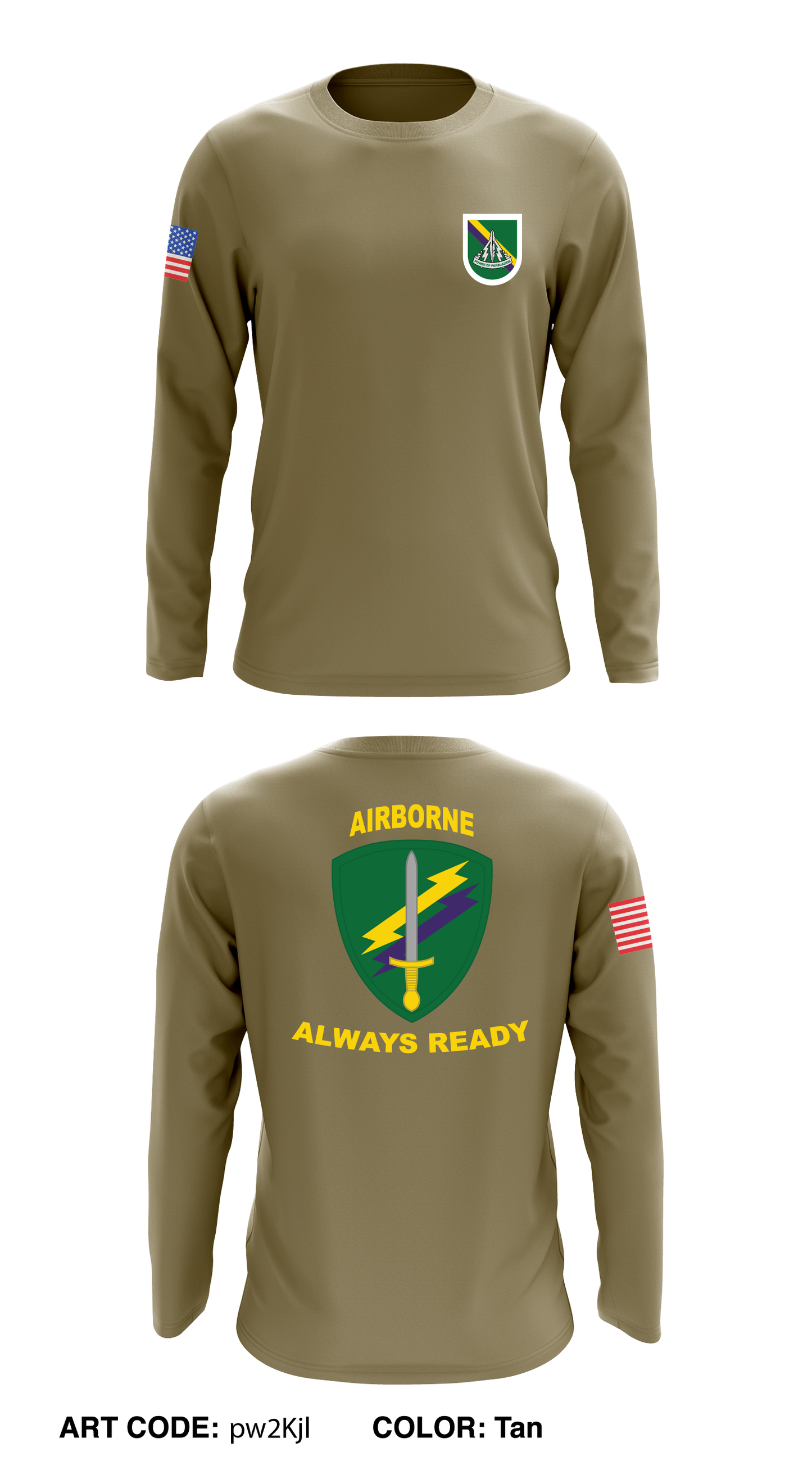 321st Tactical Psychological Operations Command Store 1 Core Men's LS Performance Tee - pw2Kjl