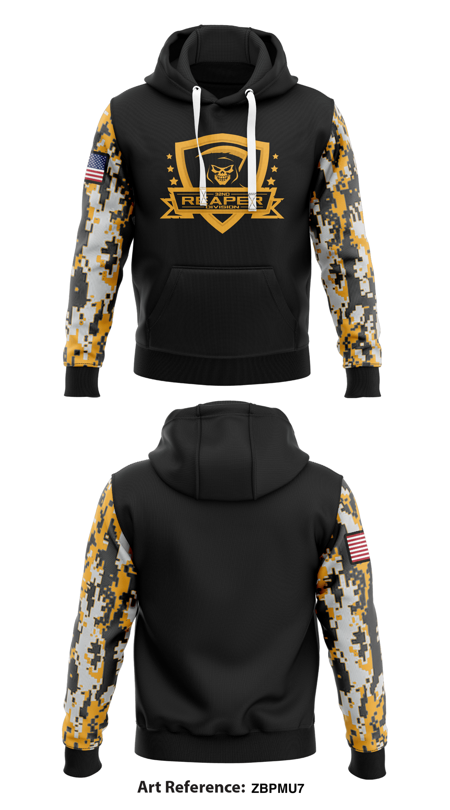 32nd Reaper Division Store 1 Core Men's Hooded Performance Sweatshirt - zBpMU7