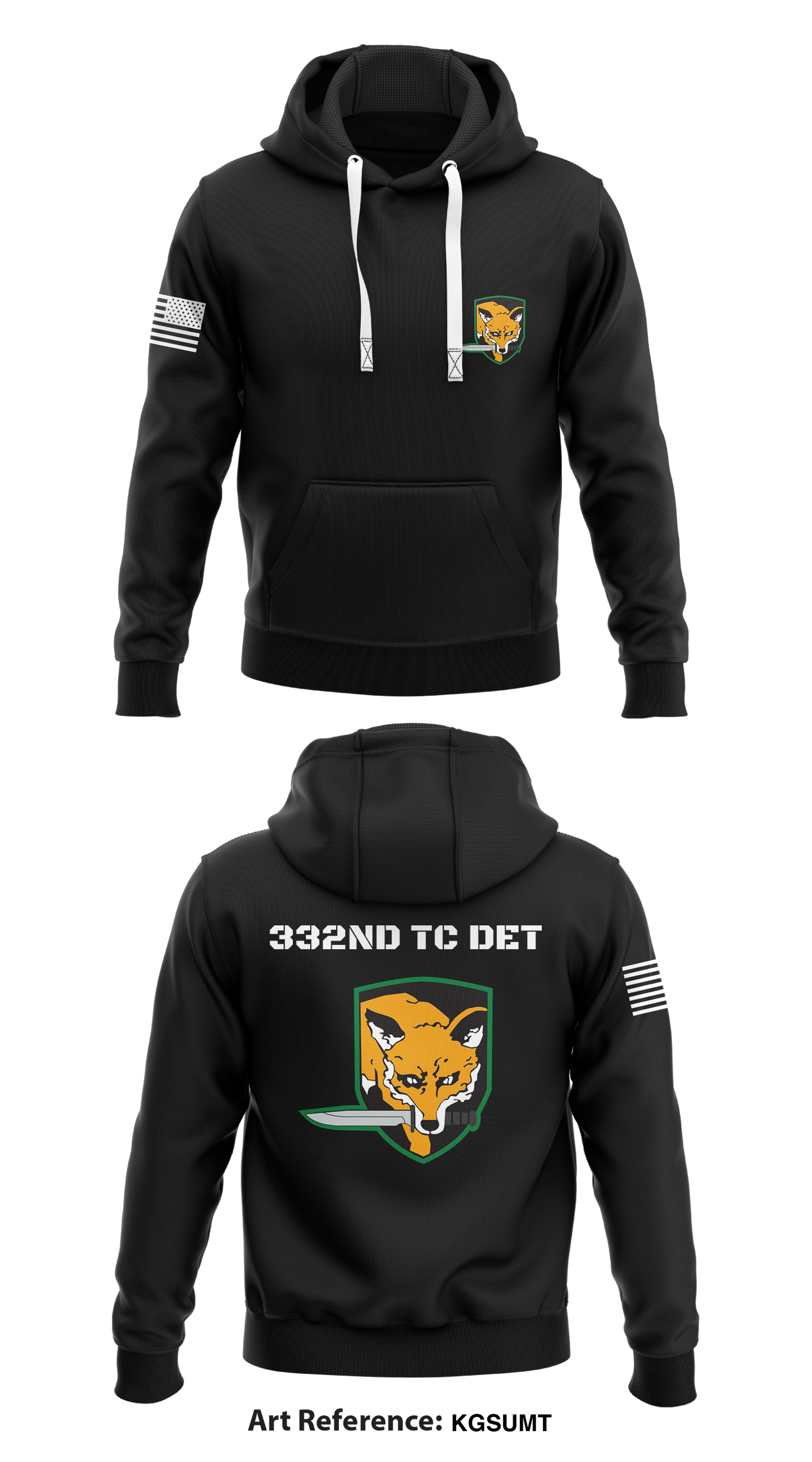 332nd TC DET Store 1 Core Men's Hooded Performance Sweatshirt - kgSUMt