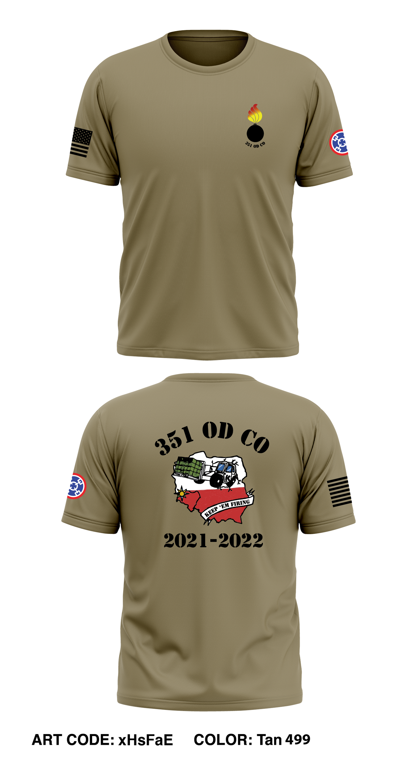 351 OD CO Store 1 Core Men's SS Performance Tee - xHsFaE