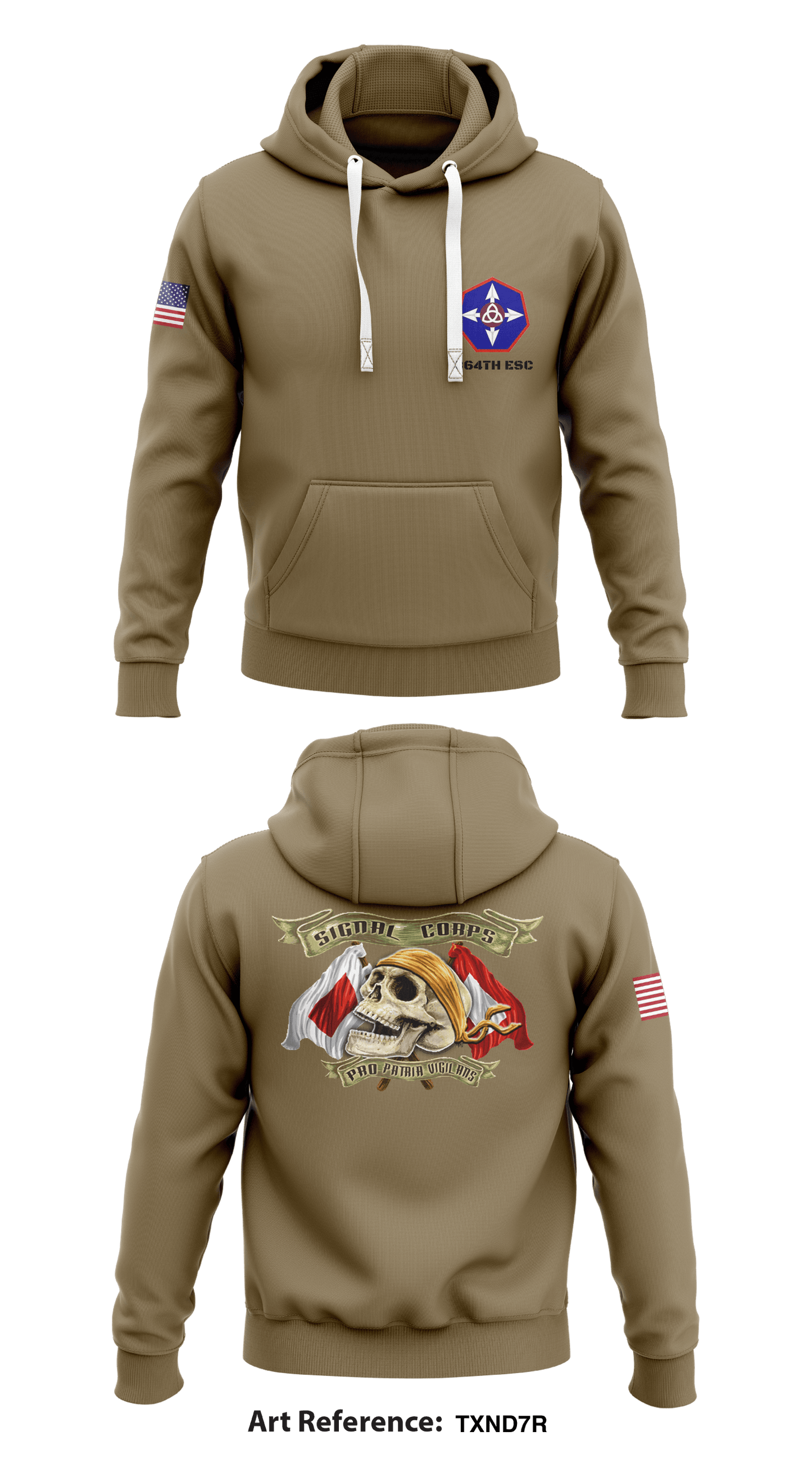 364th ESC Store 1 Core Men's Hooded Performance Sweatshirt - TXNd7r