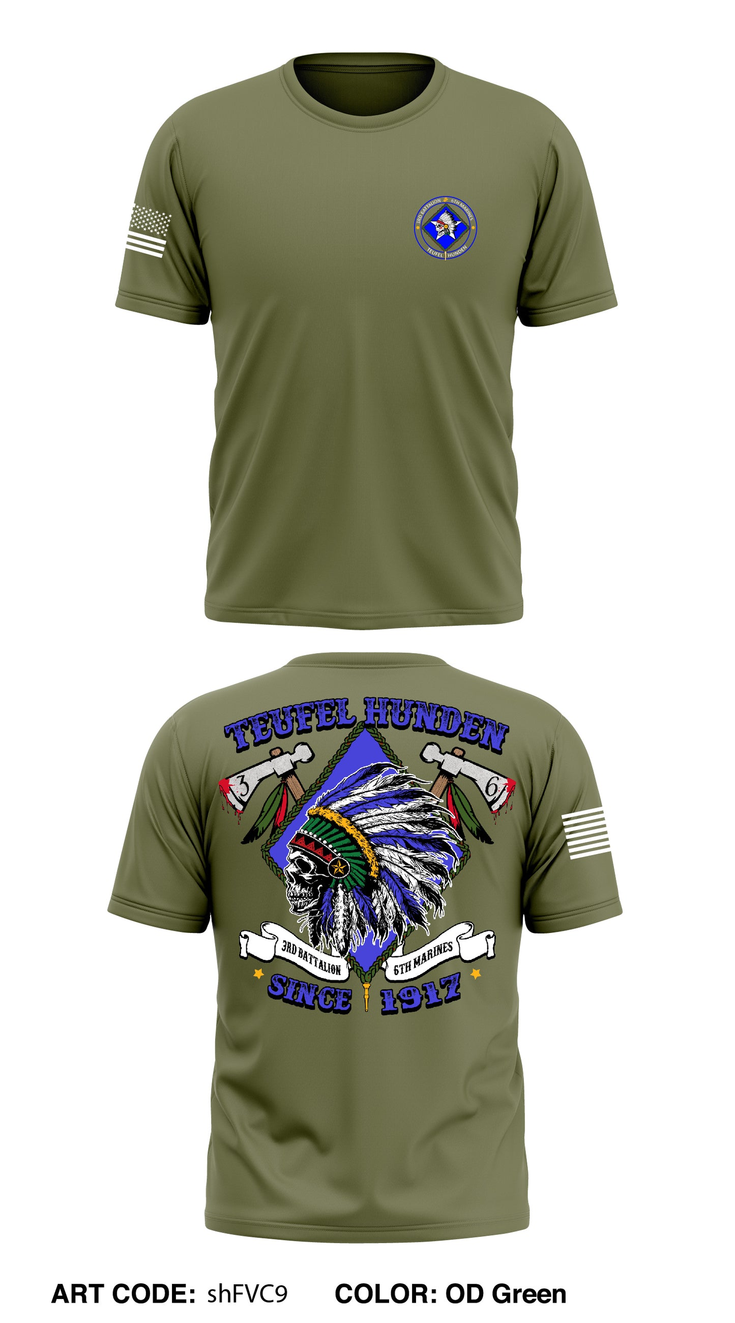 3/6 Marines Store 1 Store 3 Core Men's SS Performance Tee - shFVC9