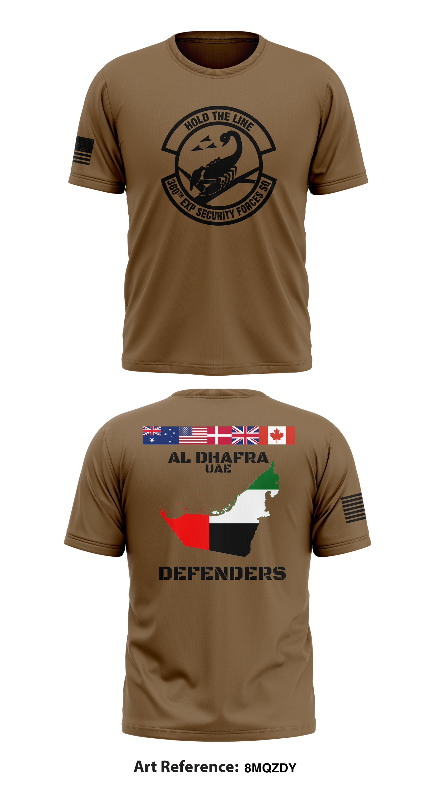 380th Expeditionary Security Forces Squadron Store 1 Core Men's SS Performance Tee - 8mQzdy