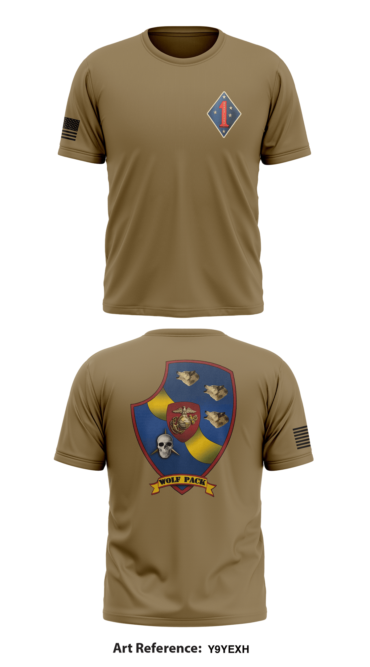 3D Light armored reconnaissance Store 1 Core Men's SS Performance Tee - Y9yeXH