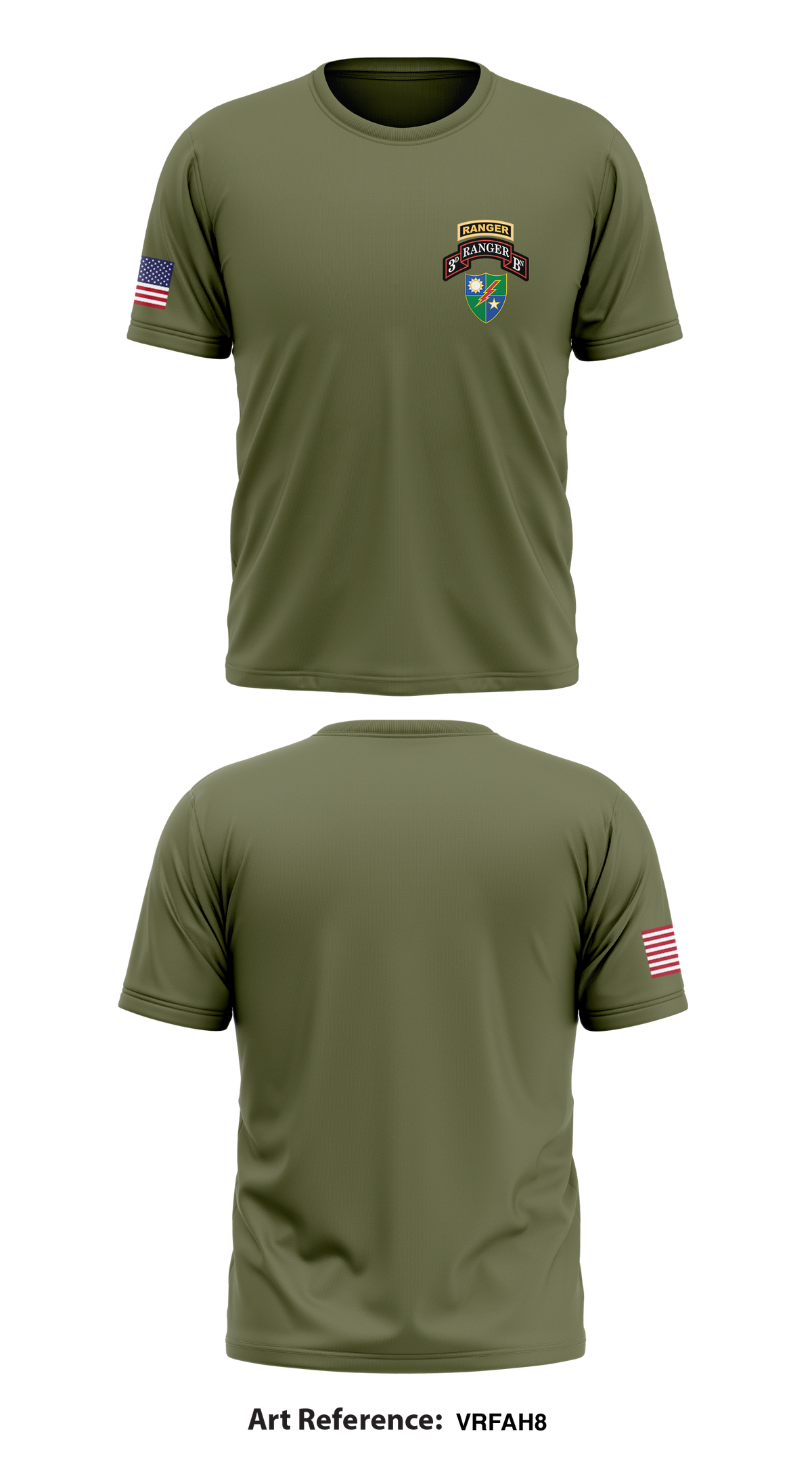3rd Bn 75th Ranger Regiment Store 1 Core Men's SS Performance Tee - vRFaH8