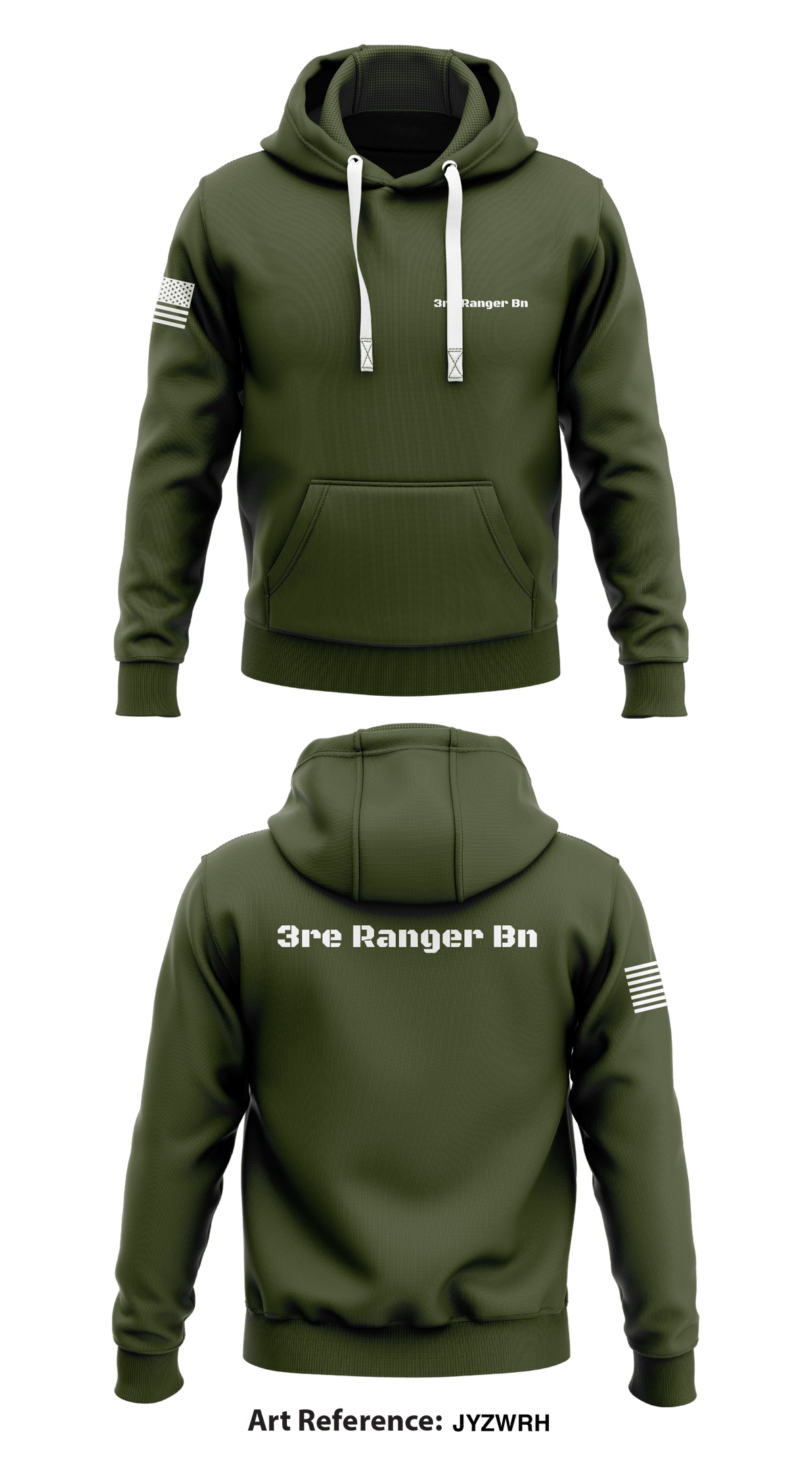3re Ranger Bn Store 1 Core Men's Hooded Performance Sweatshirt - jYzwRH