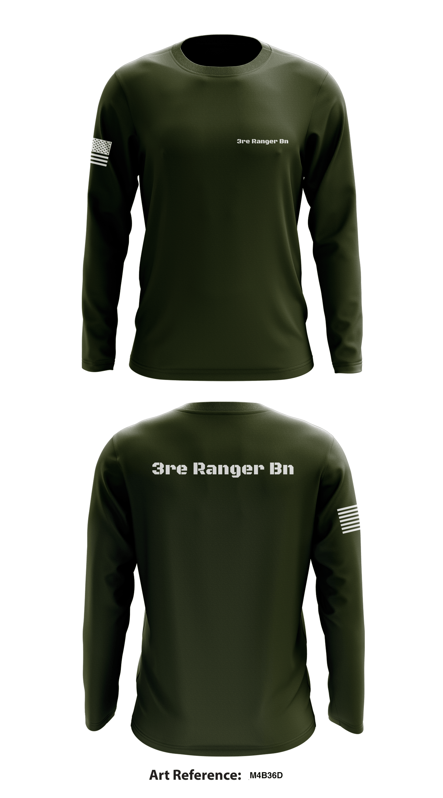 3re Ranger Bn Store 1 Core Men's LS Performance Tee - M4b36d