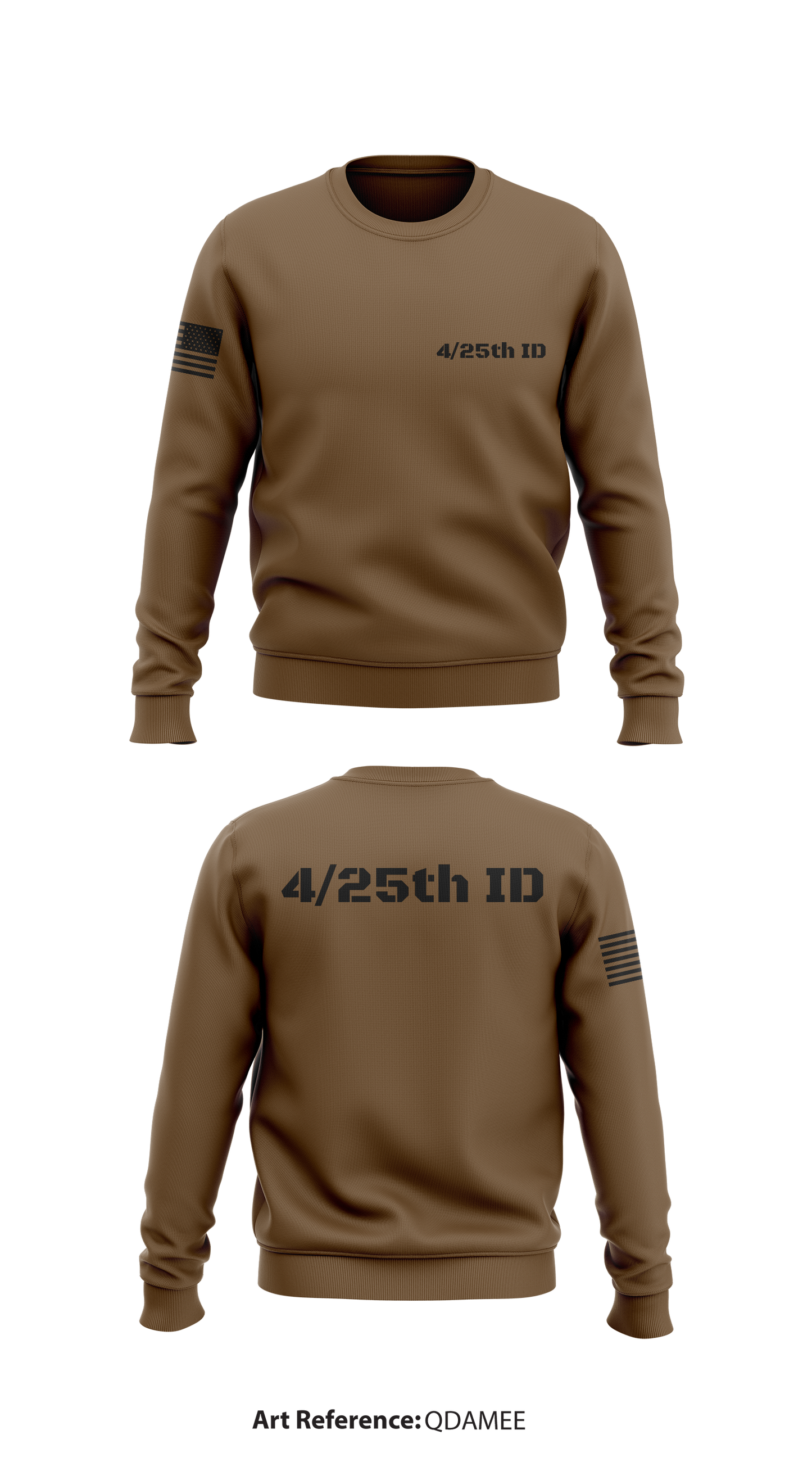 4/25th ID Store 1 Core Men's Crewneck Performance Sweatshirt - qdaMEE