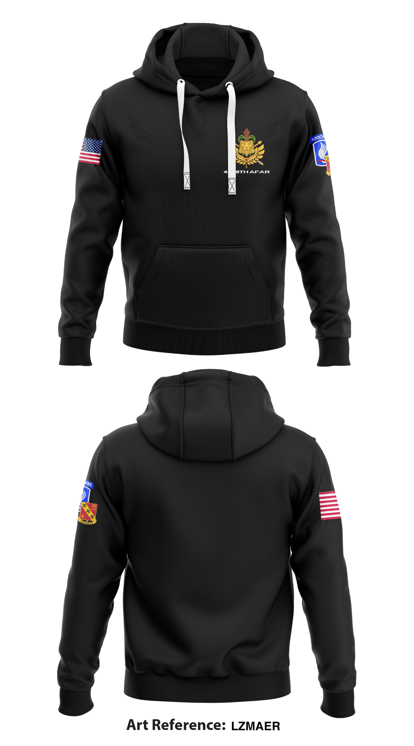 4-319th AFAR Core Men's Hooded Performance Sweatshirt - LZMAeR