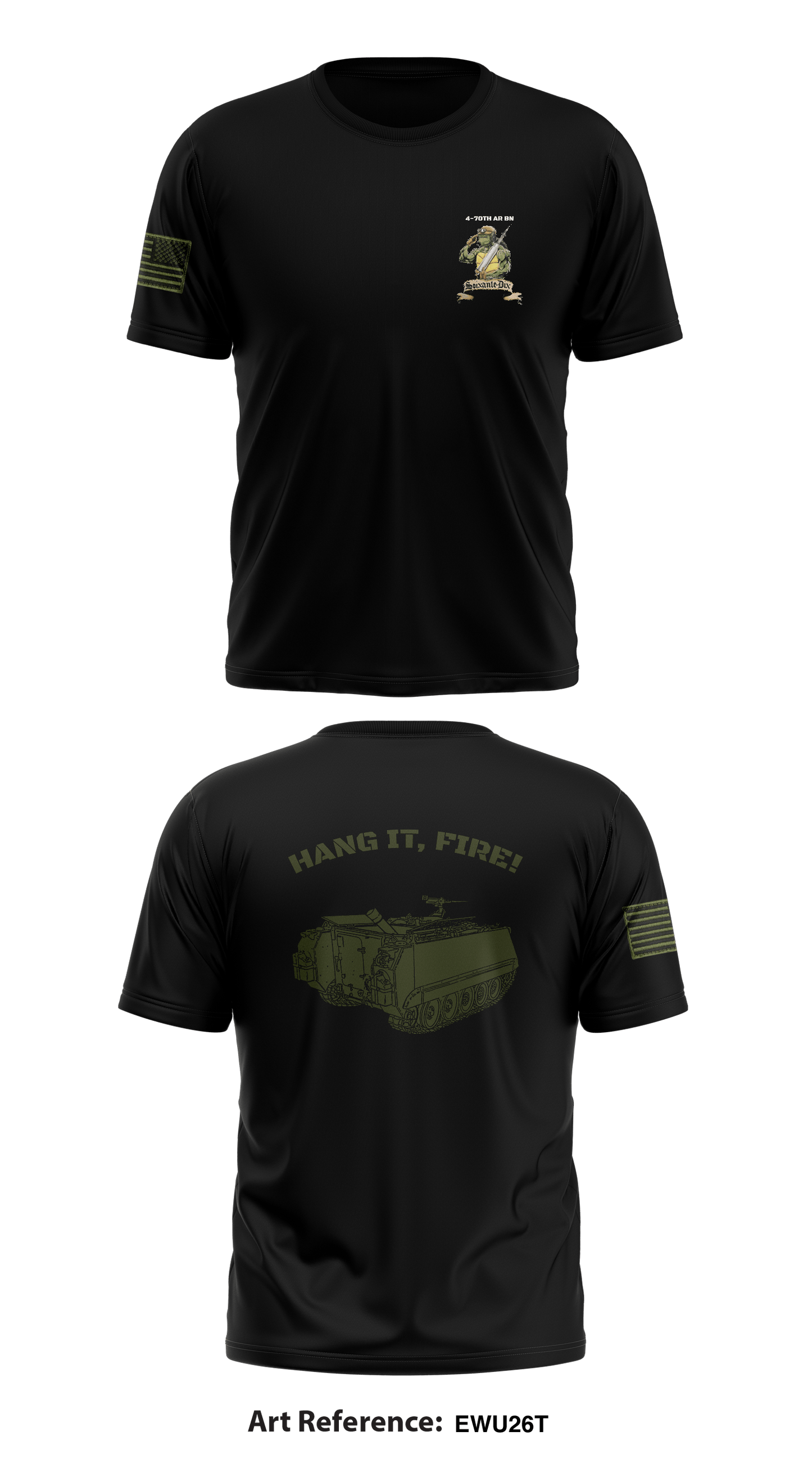 4-70th AR BN Core Men's SS Performance Tee - eWu26T