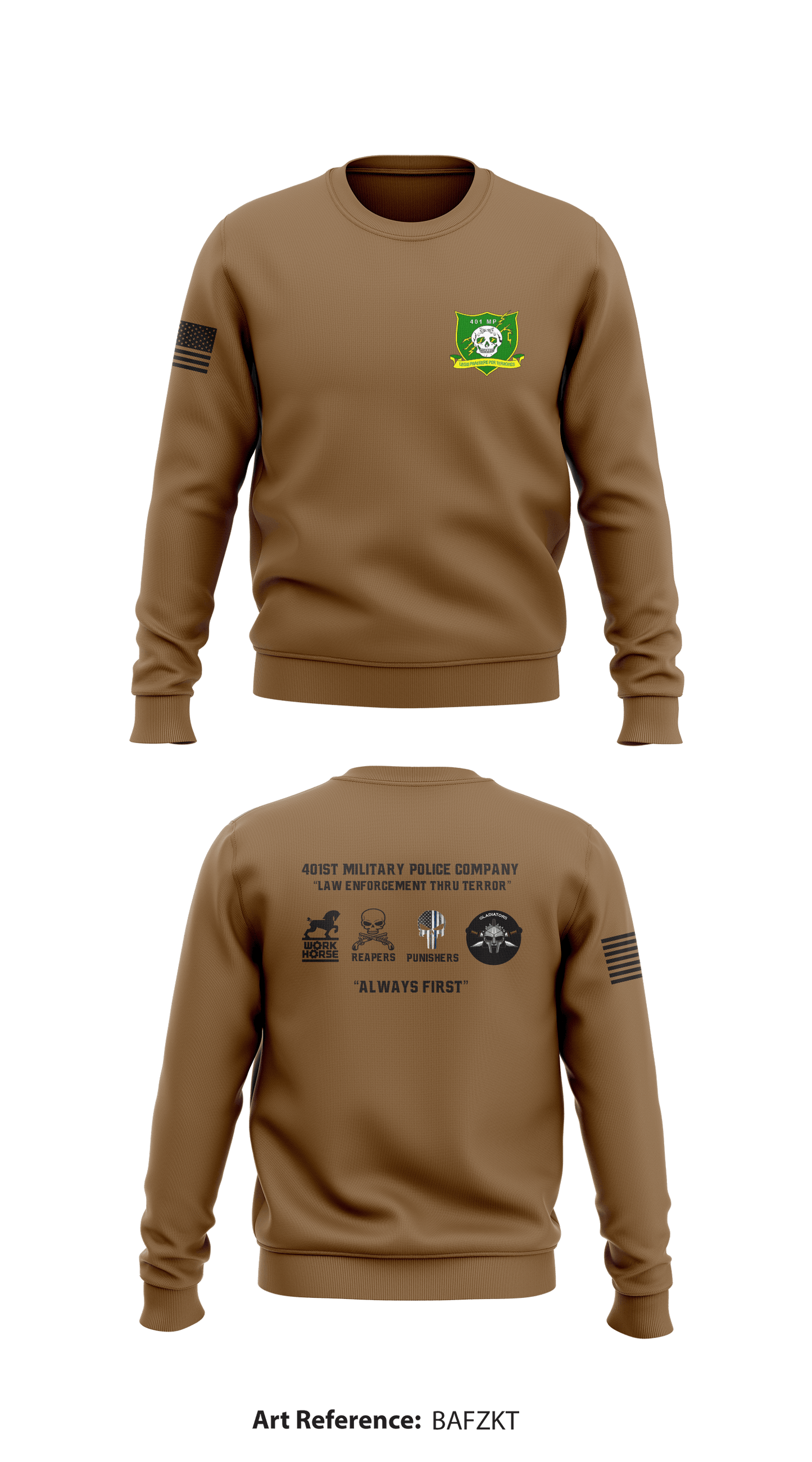 401st Military Police Company Store 1 Core Men's Crewneck Performance Sweatshirt - bAFZKt