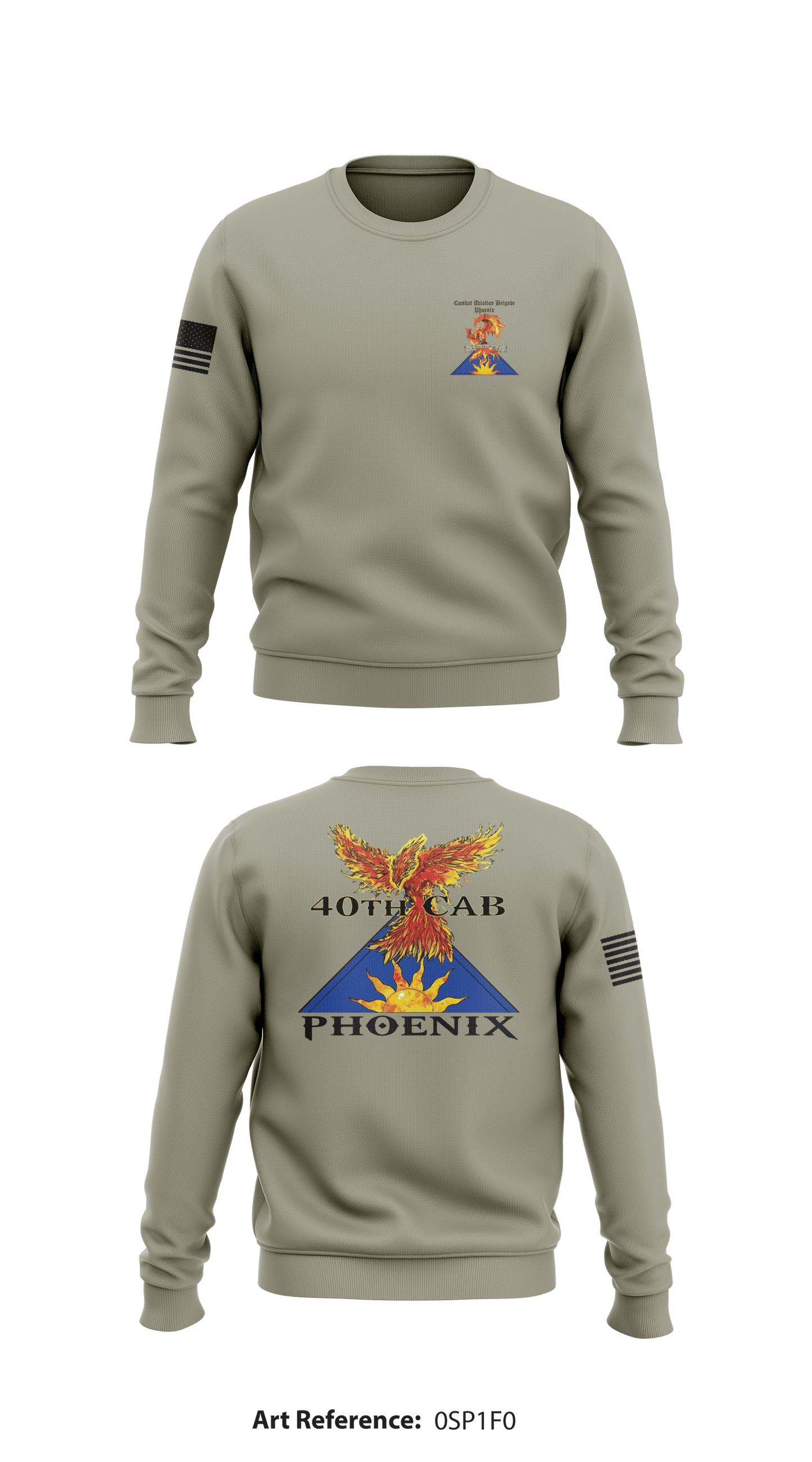 40th Combat Aviation Brigade Store 1 Core Men's Crewneck Performance Sweatshirt - 0sp1f0