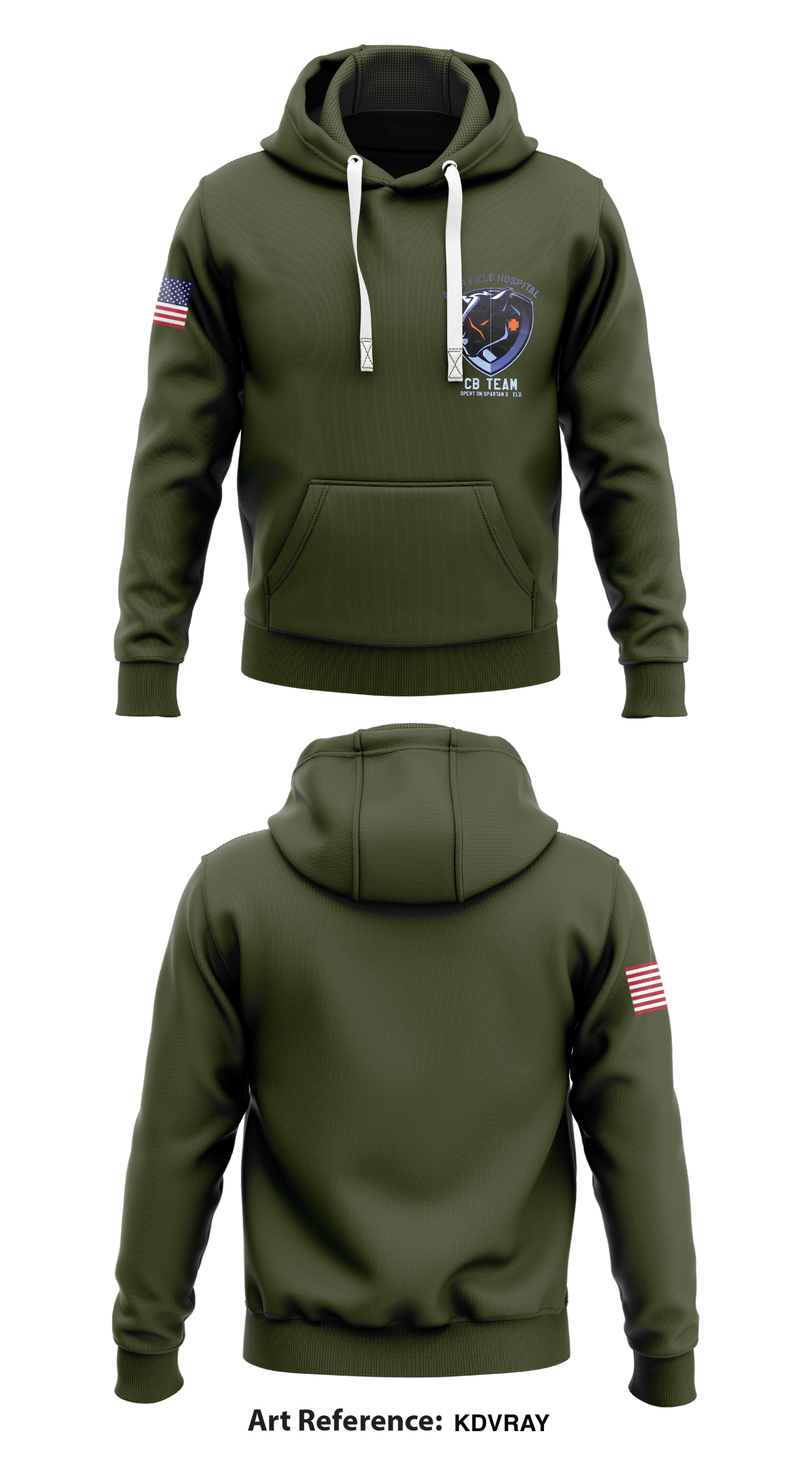 411th Field Hospital CB- Team Store 1 Core Men's Hooded Performance Sweatshirt - KdVRay