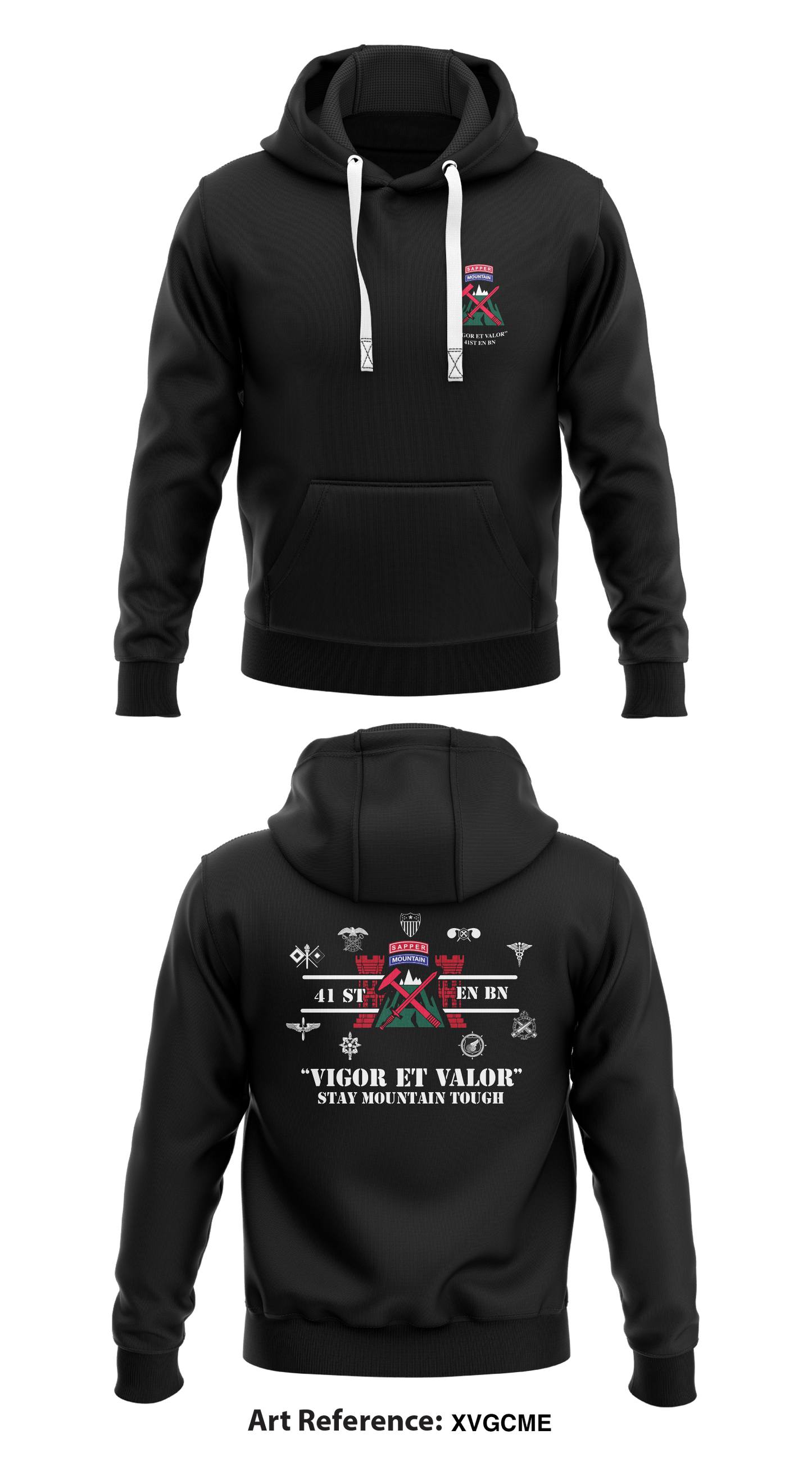 41st Engineer Battalion Store 1 Core Men's Hooded Performance Sweatshirt - XvgCme