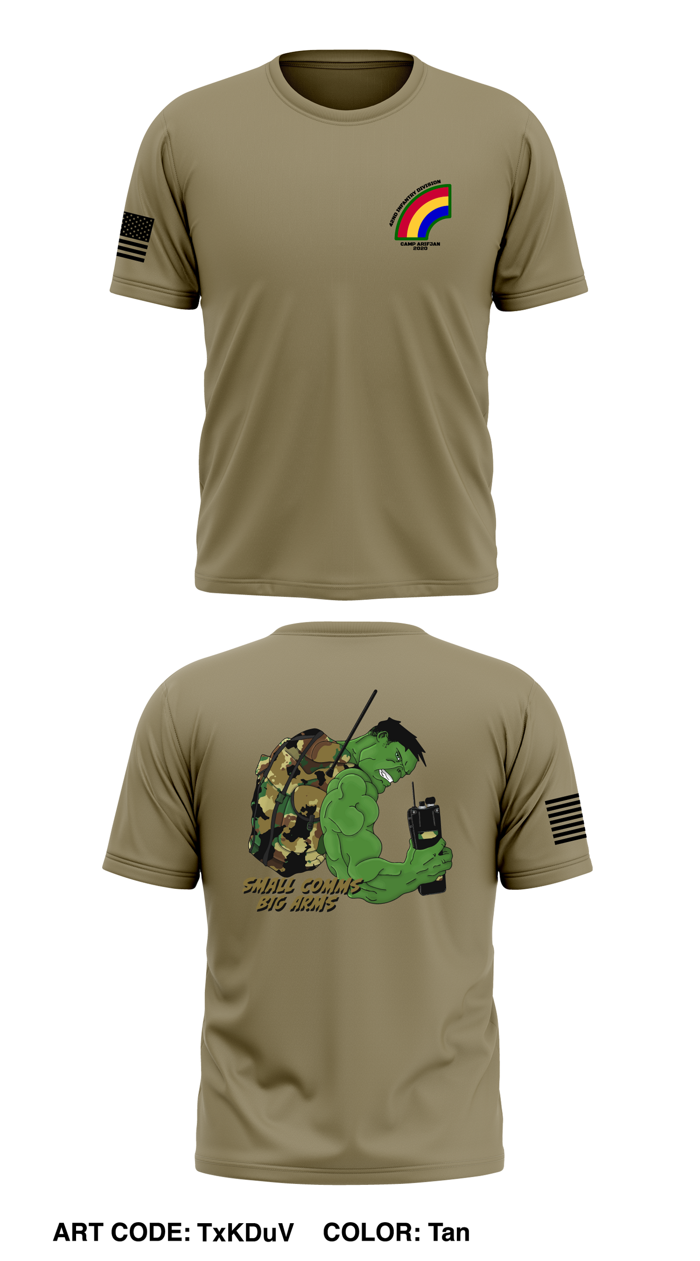 42nd Small Comms Store 1 Core Men's SS Performance Tee - TxKDuV