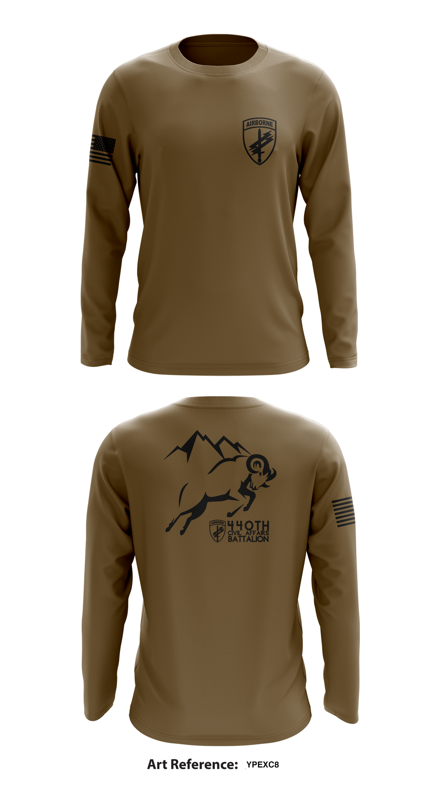 440th Civil Affairs Battalion Store 1 Core Men's LS Performance Tee - YpExC8