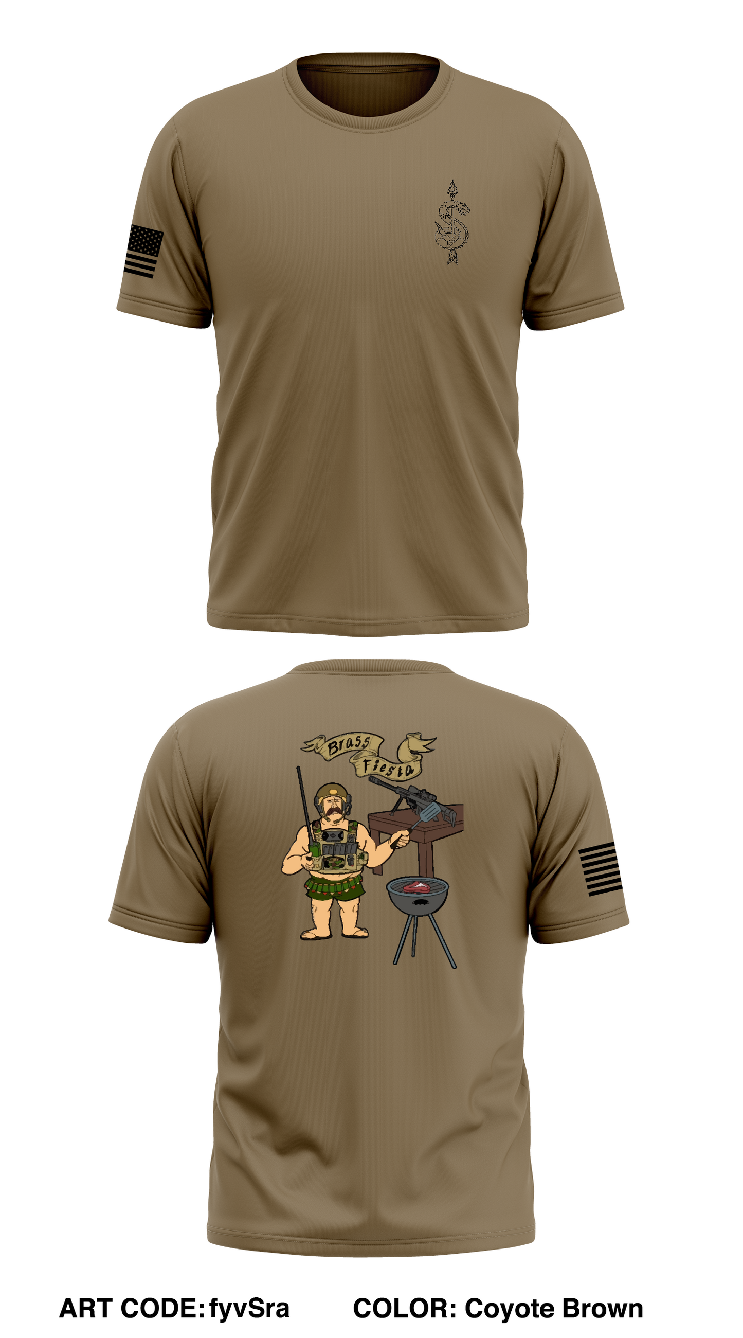 HHC 1/121 in/ 48th bgde Store 1 Core Men's SS Performance Tee - fyvSra