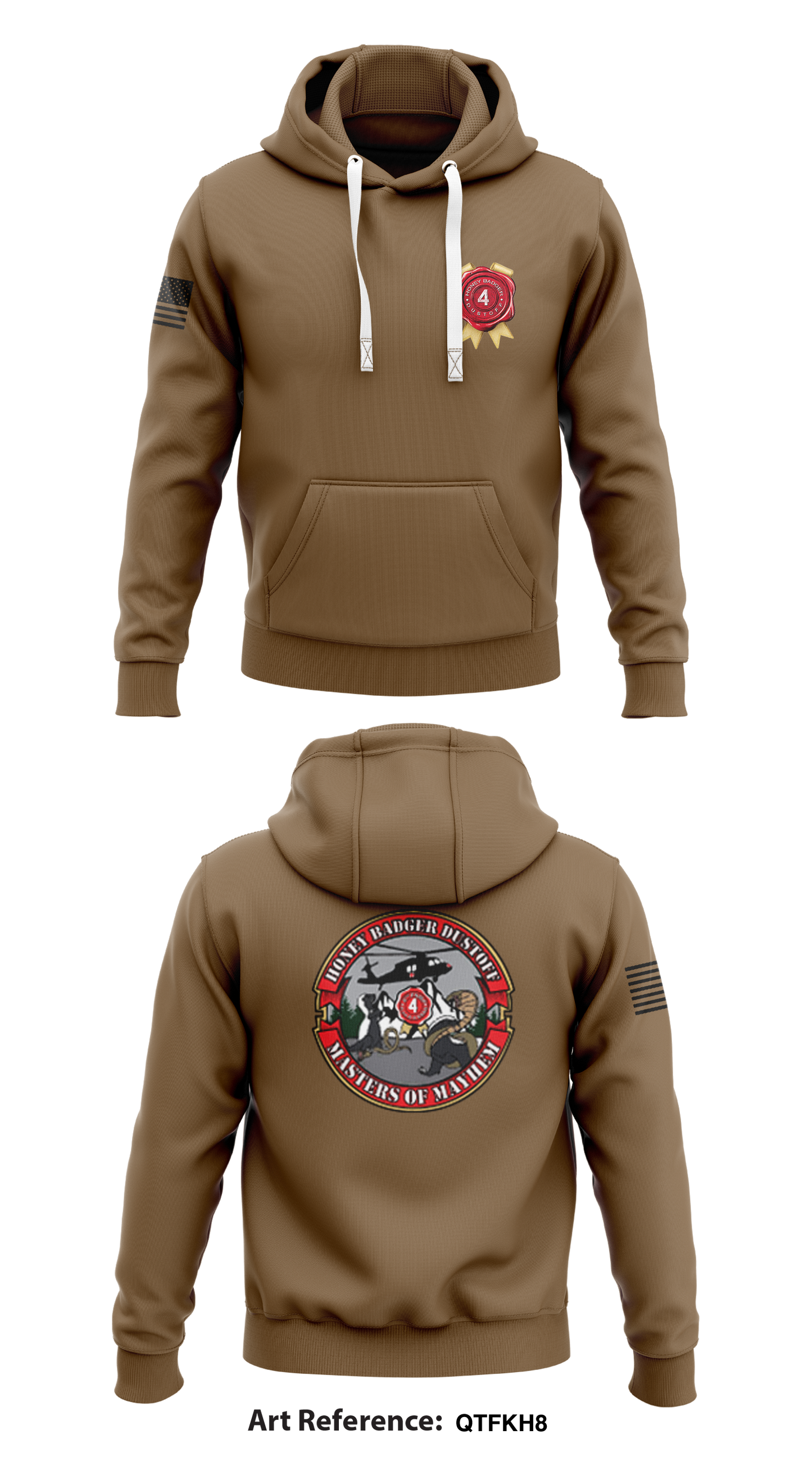 4th Platoon, Honey Badgers Store 1 Core Men's Hooded Performance Sweatshirt - qtfkh8
