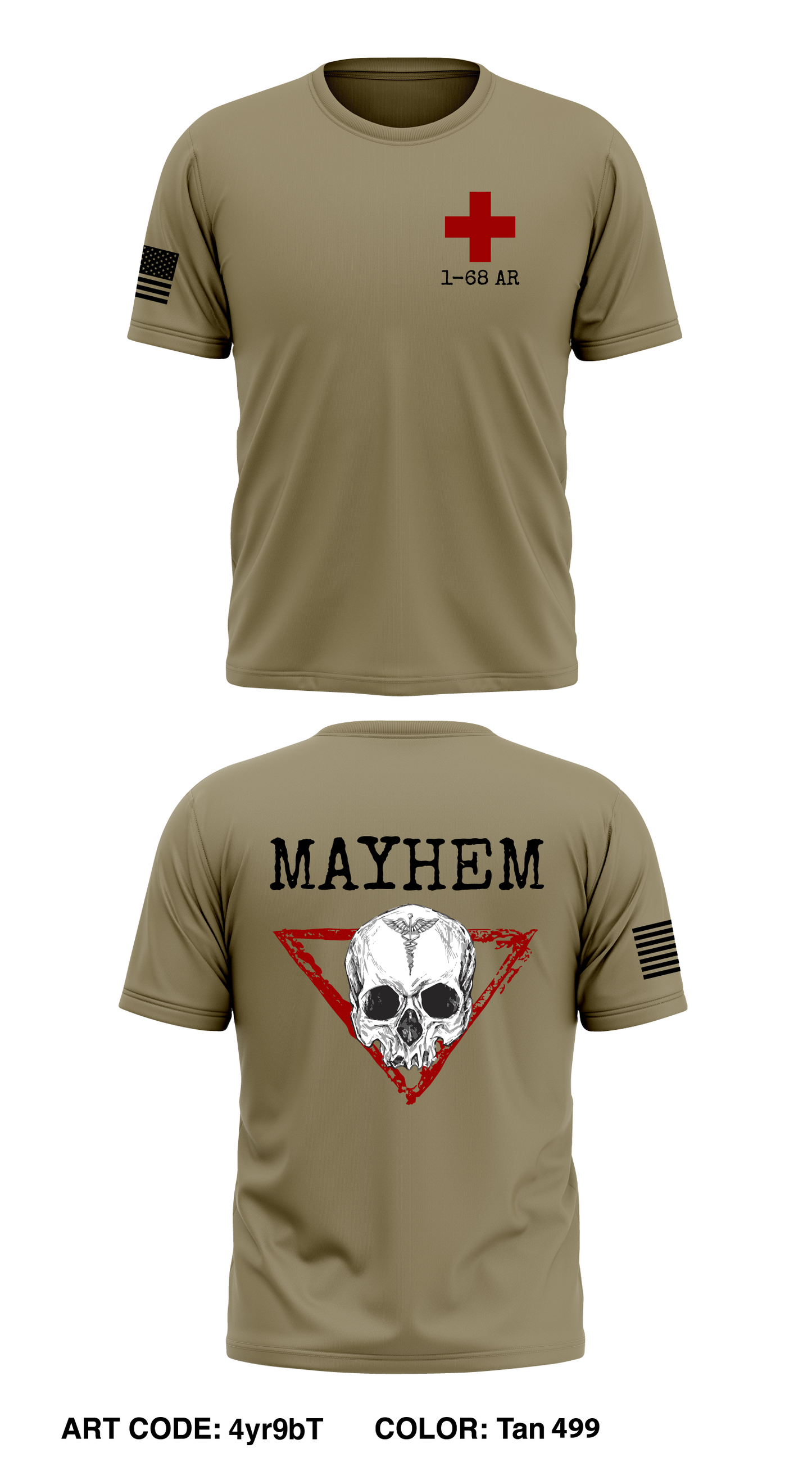 1-68 medics Core Men's SS Performance Tee - 4yr9bT