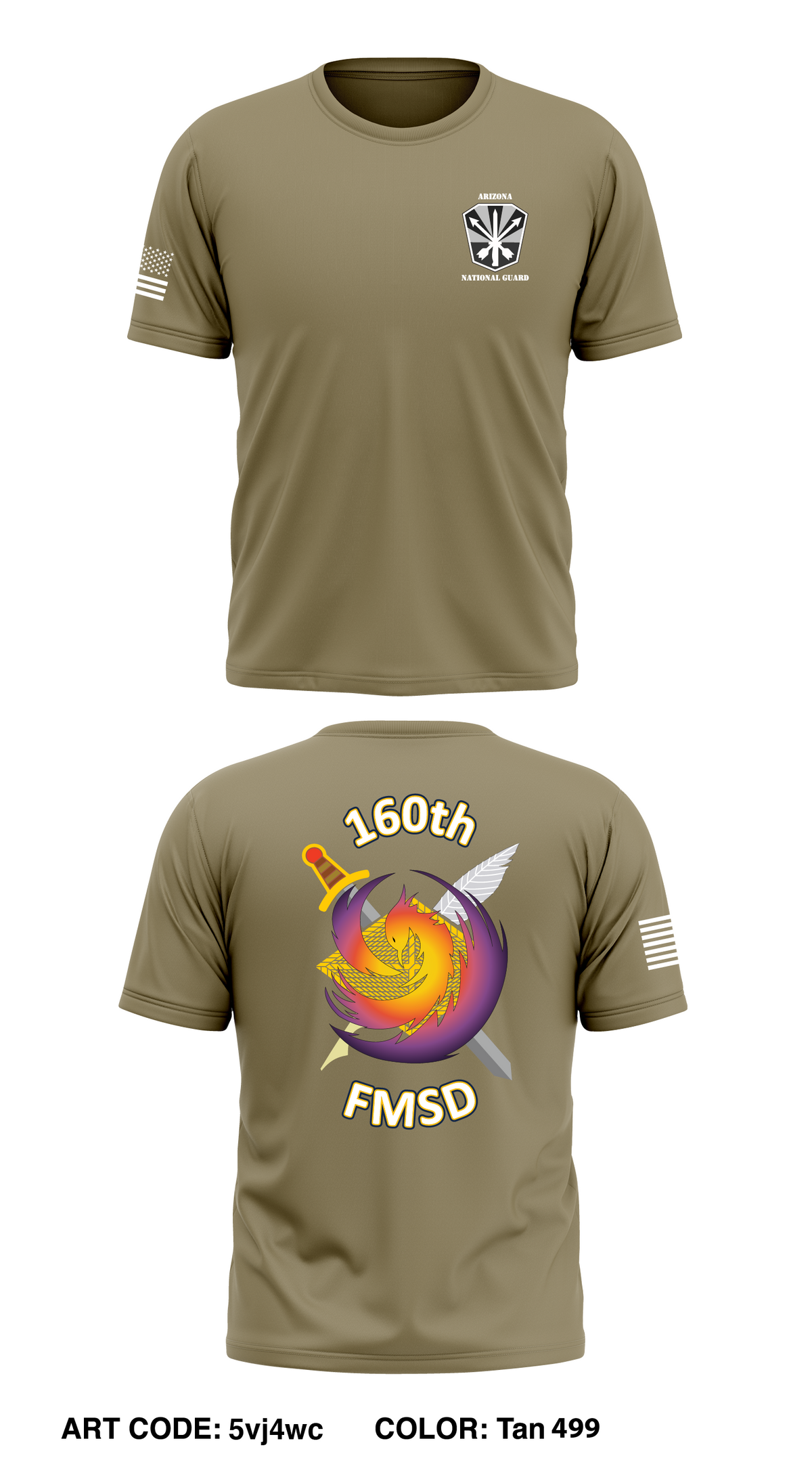 160th FMSD Core Men's SS Performance Tee - 5vj4wc