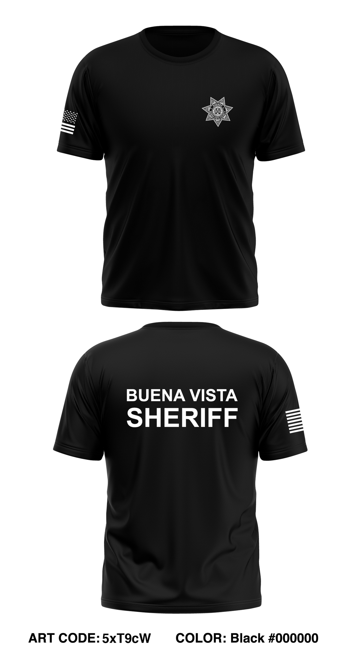 Buena Vista County Core Men's SS Performance Tee - 5xT9cW