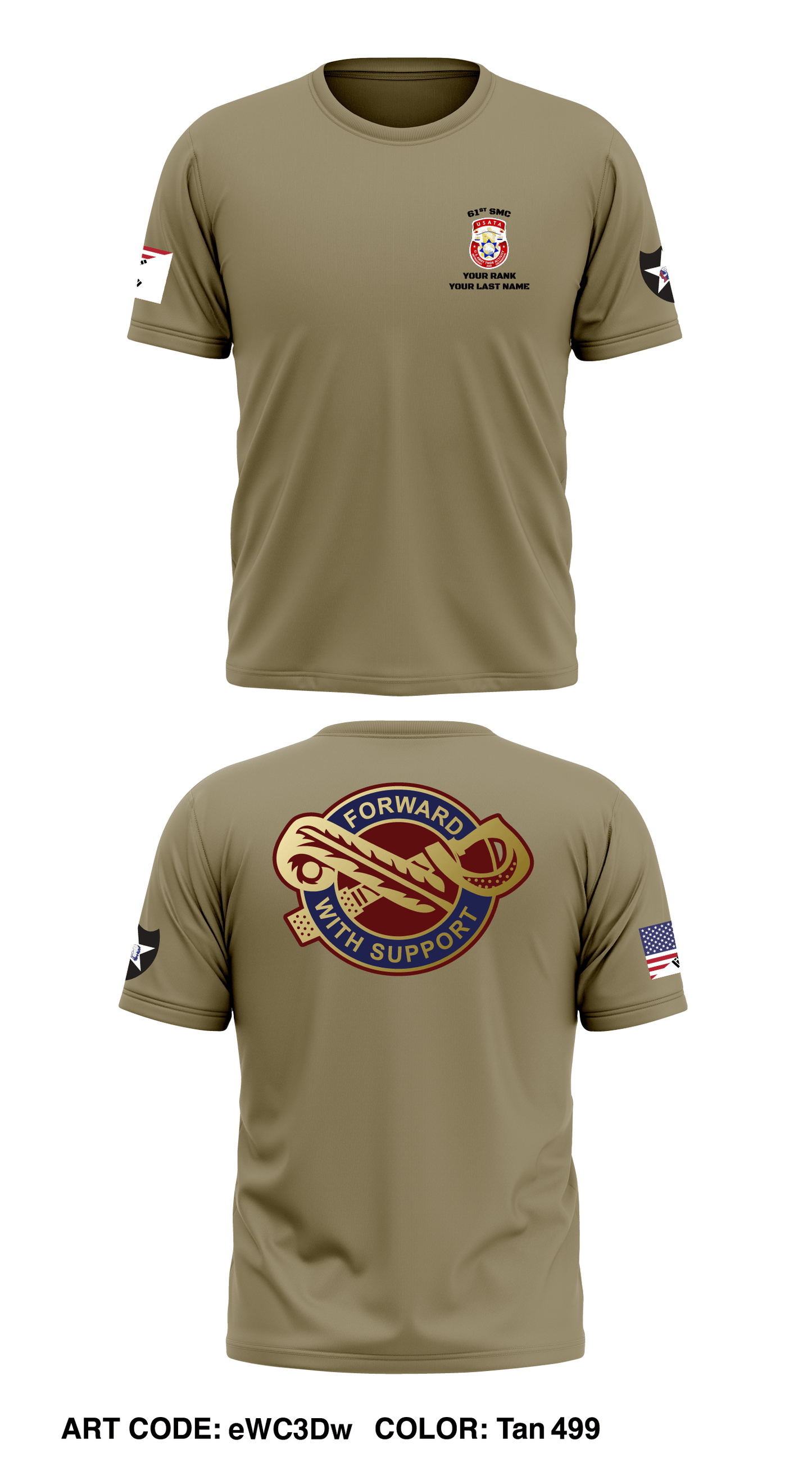 61st SMC, 194th DSSB, 2ID Store 1 Core Men's SS Performance Tee - eWC3Dw