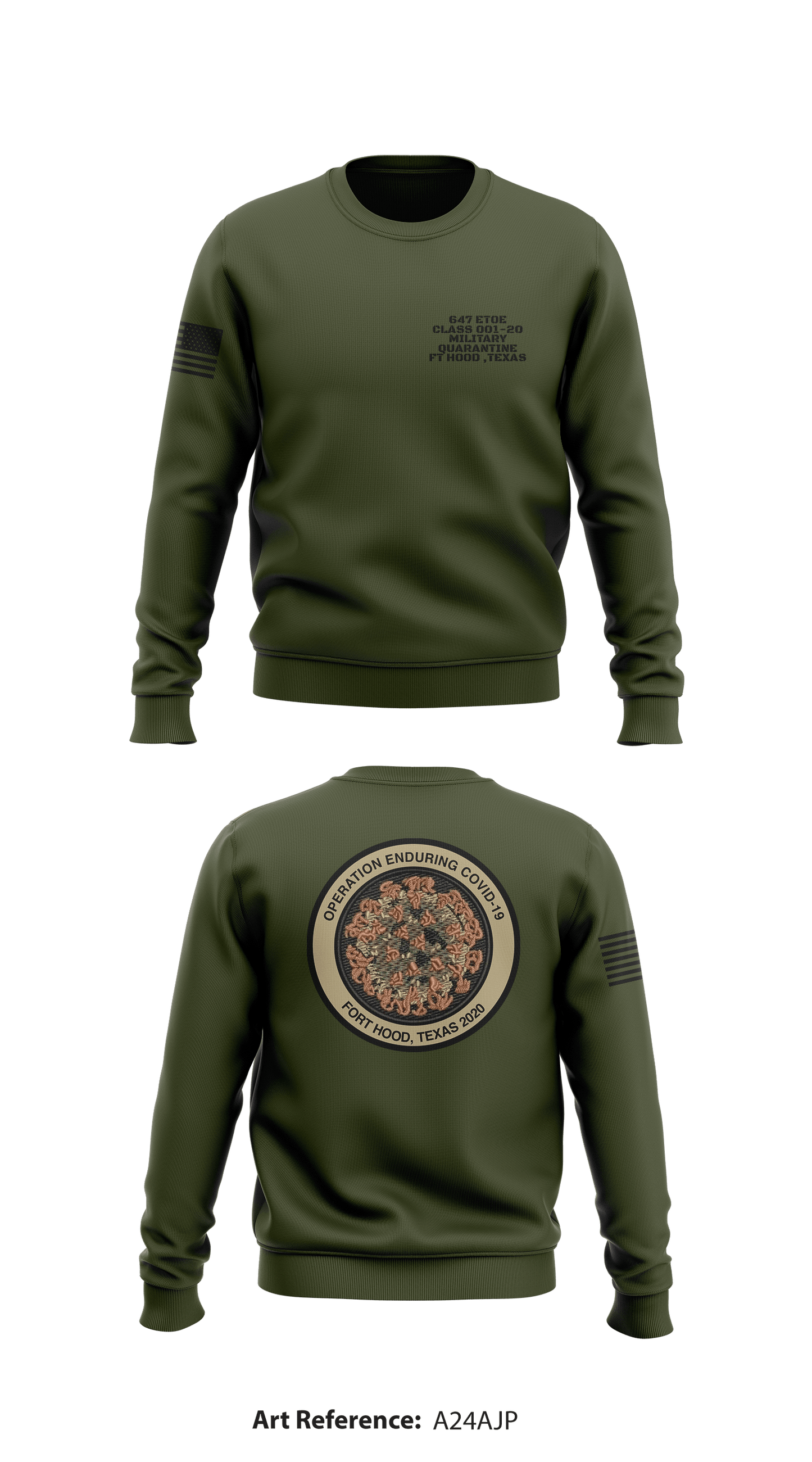 647 ETOE Store 1 Core Men's Crewneck Performance Sweatshirt - a24AJP