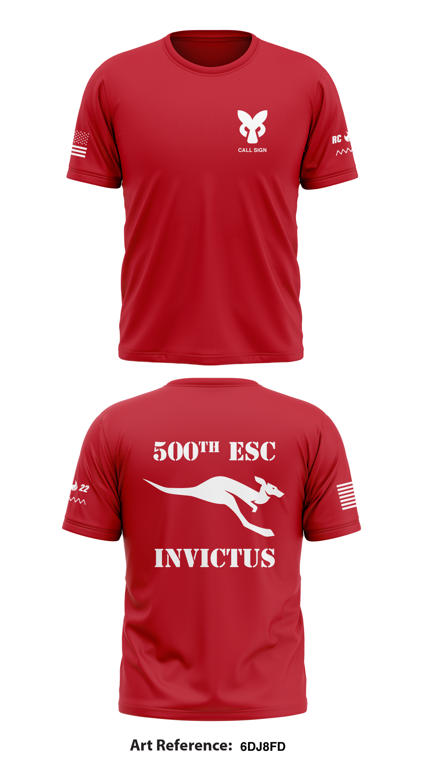 CUSTOM - 500th ESC Core Men's SS Performance Tee - 6dJ8FD