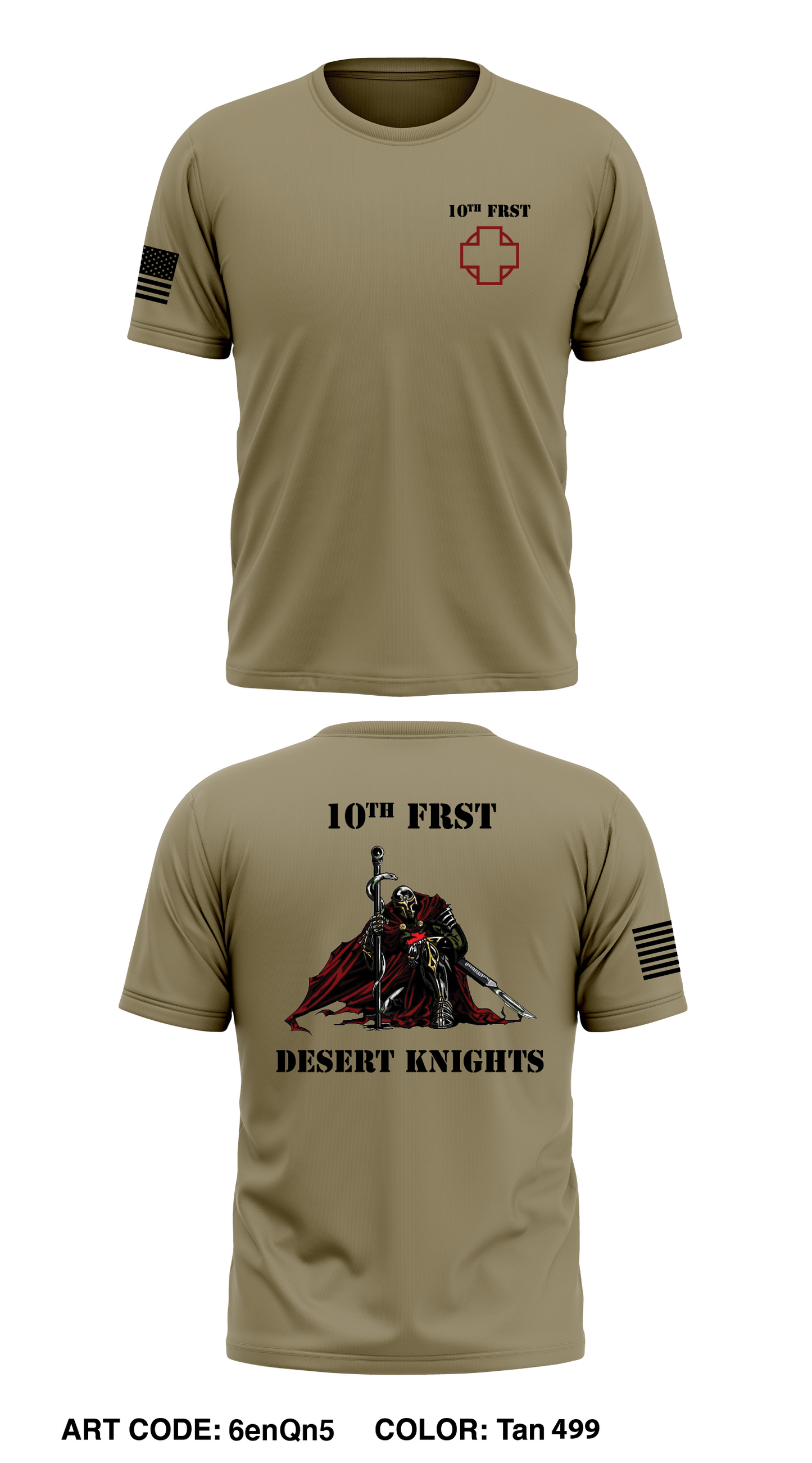 10th FRSD Core Men's SS Performance Tee - 6enQn5