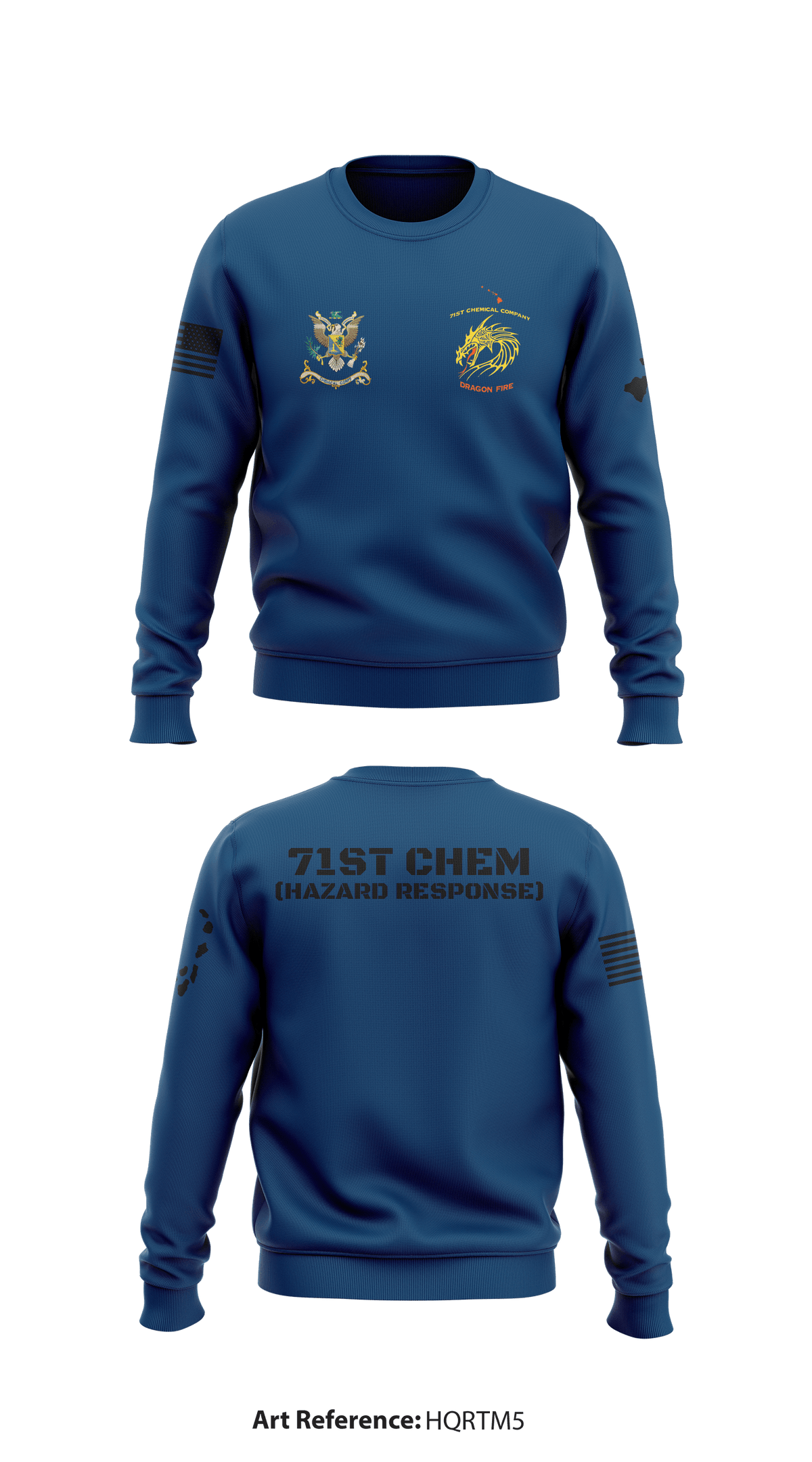 71st CHEM (Hazard Response) Store 1 Core Men's Crewneck Performance Sweatshirt - hqrTM5
