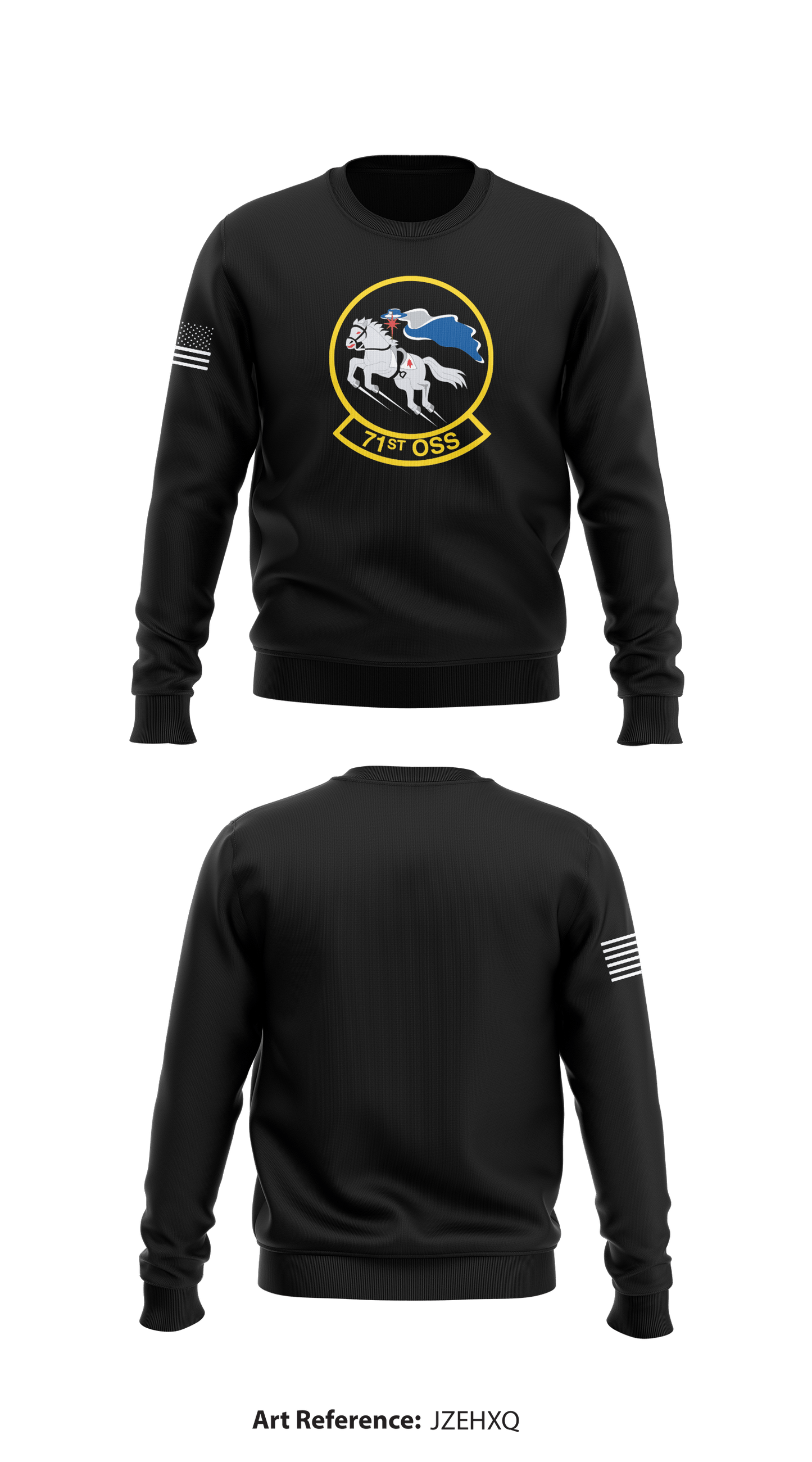 71st OSS Store 1 Core Men's Crewneck Performance Sweatshirt - JZEhXQ