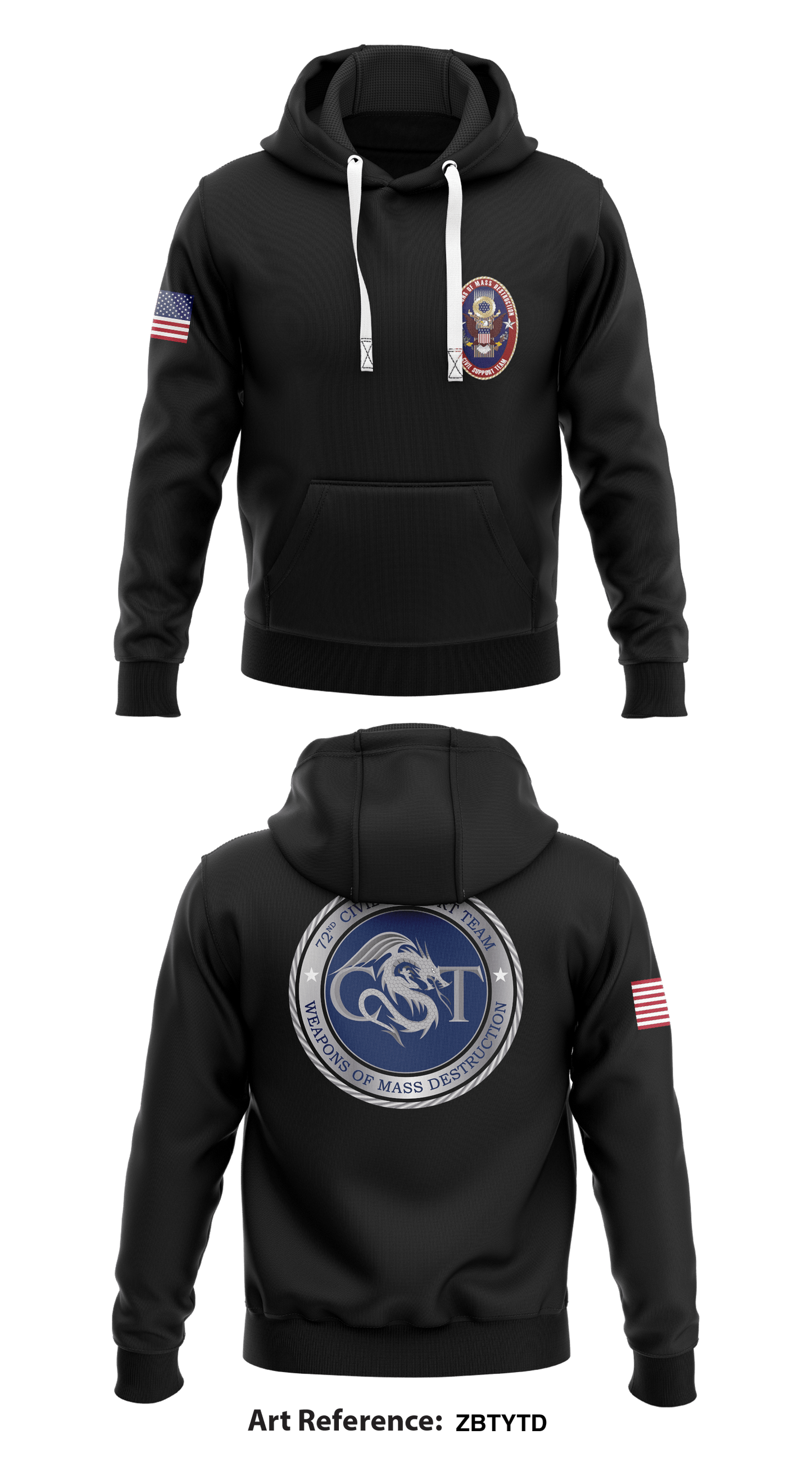 72nd CST (WMD) Core Men's Hooded Performance Sweatshirt - ZBtYTd