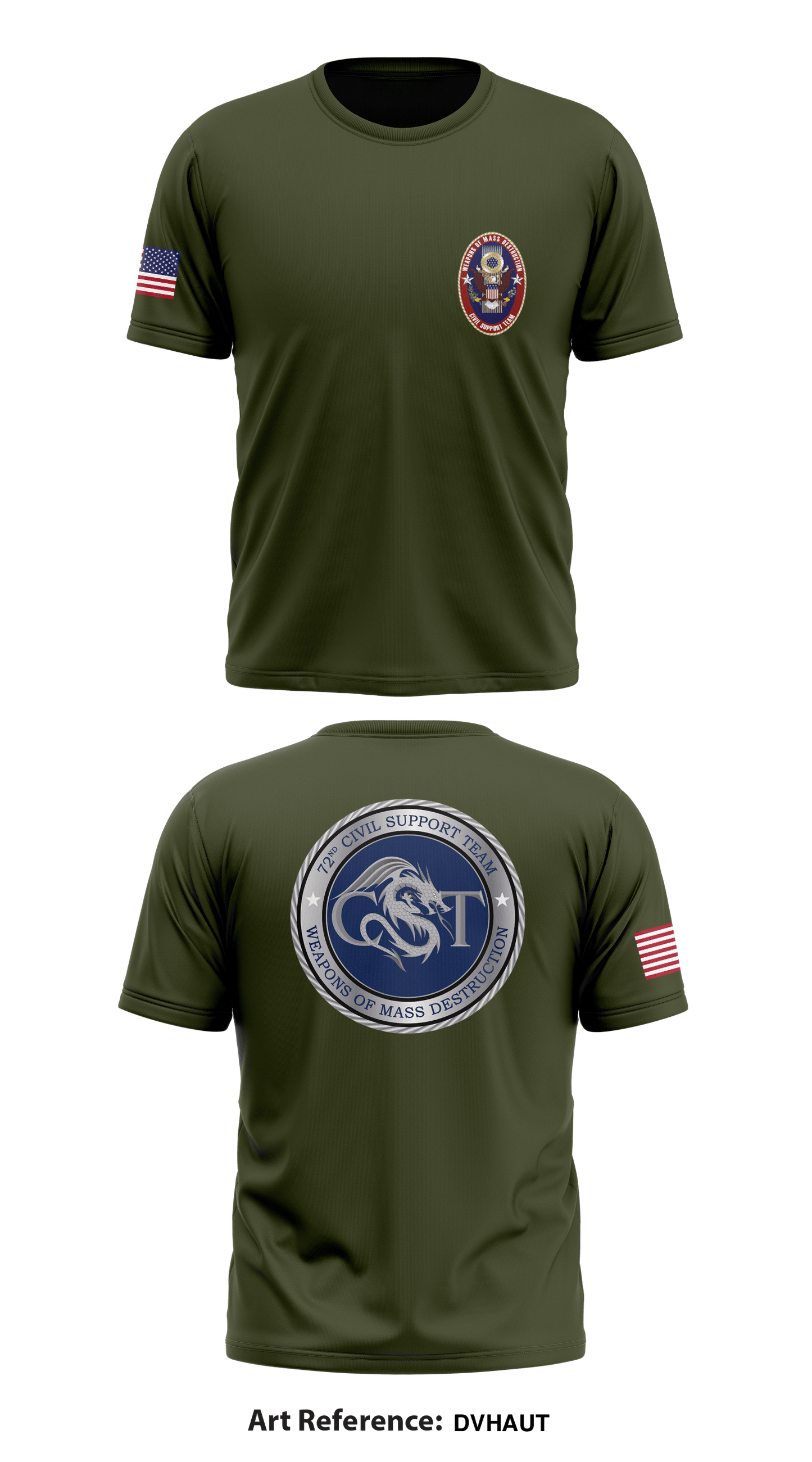 72nd CST (WMD) Core Men's SS Performance Tee - dVhAUT