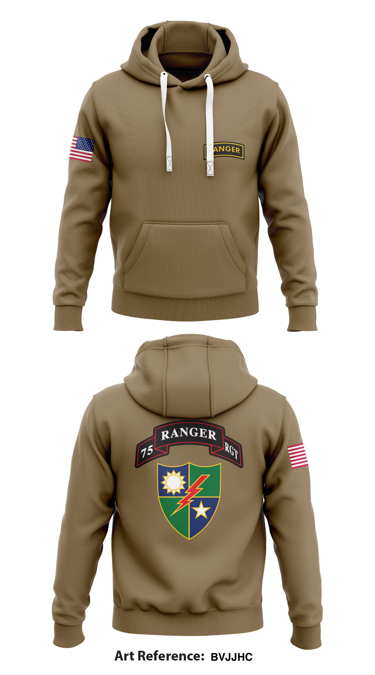 75 Ranger Regiment Store 1 Core Men s Hooded Performance Sweatshirt Emblem Athletic