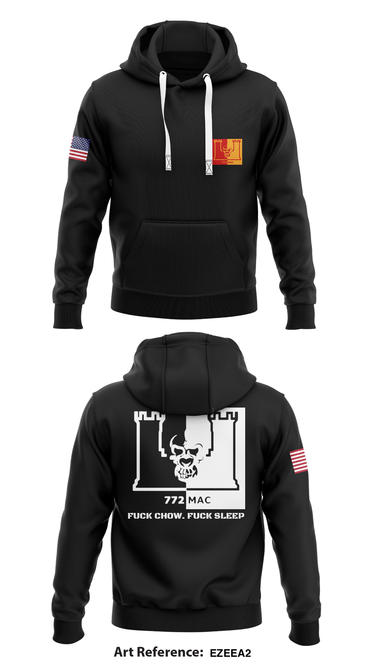 772nd engineer company Core Men's Hooded Performance Sweatshirt - ezeea2