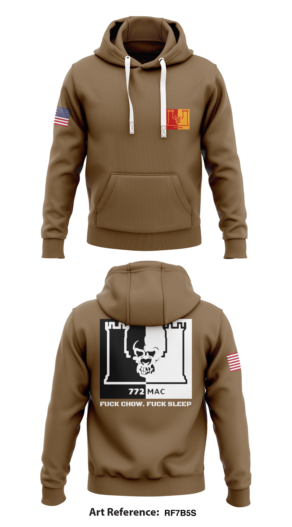 772nd engineer company Core Men's Hooded Performance Sweatshirt - rf7B5S