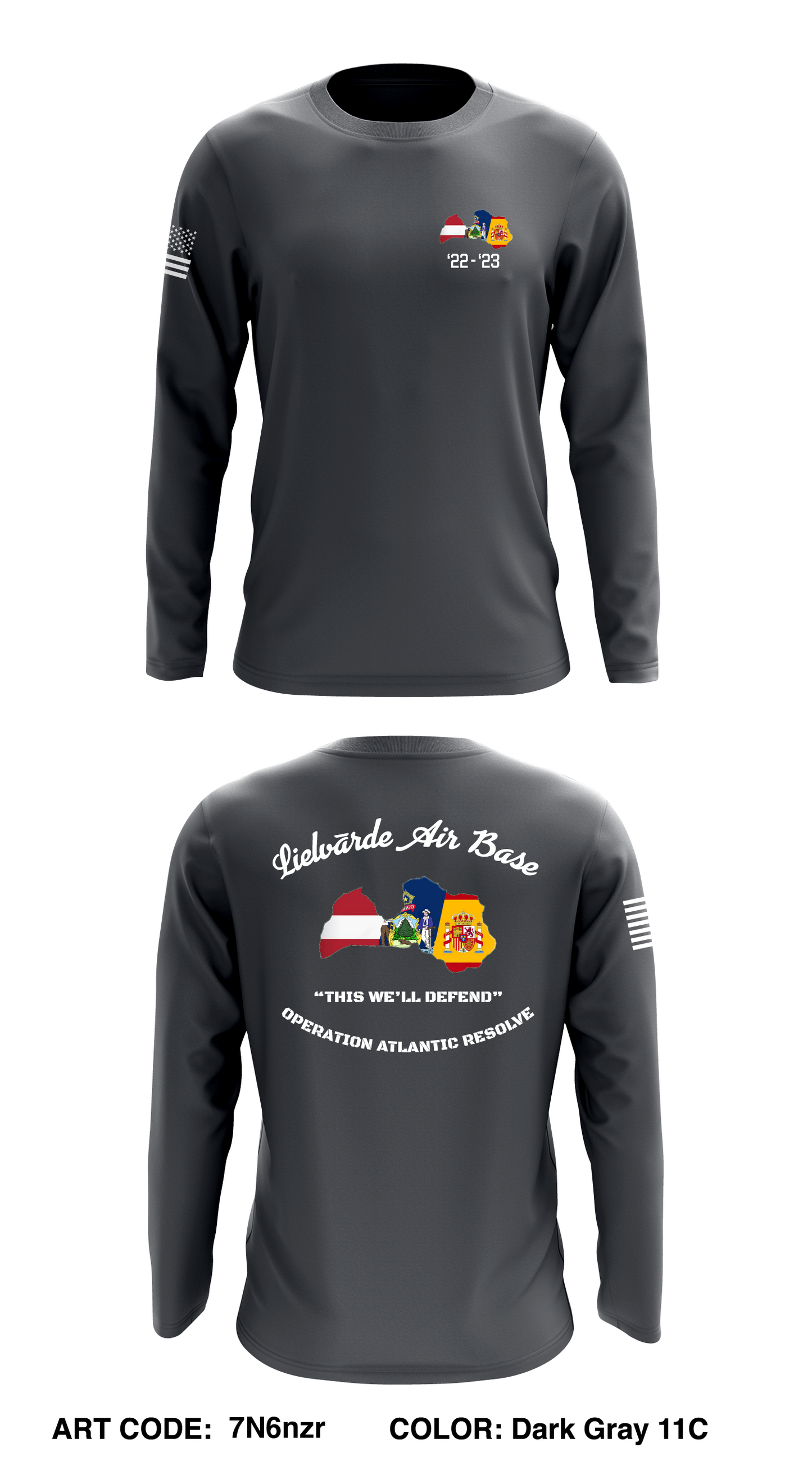 120th RSG Store 1 Core Men's LS Performance Tee - 7N6nzr