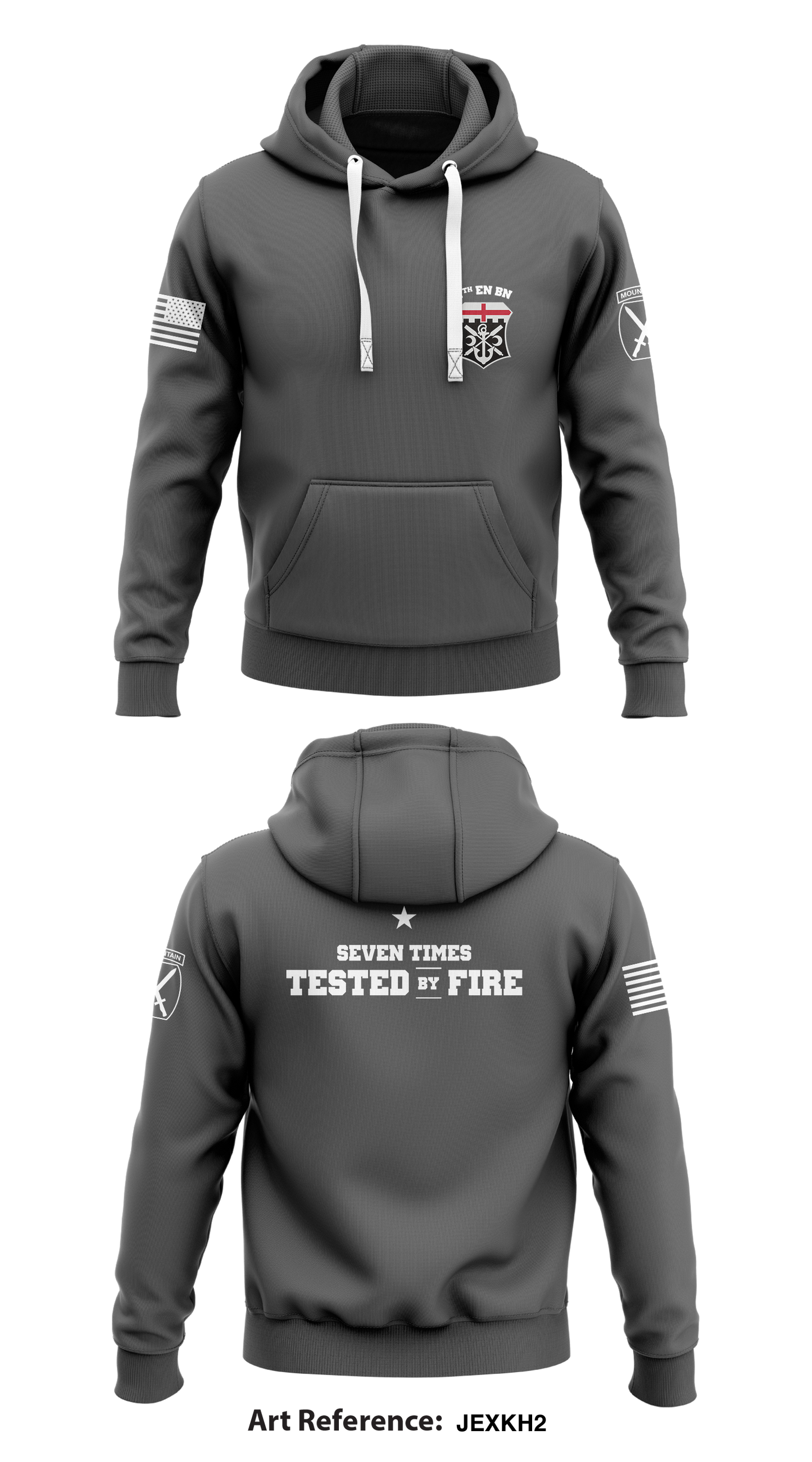 7th Engineer Battalion Store 1 Core Men's Hooded Performance Sweatshirt - JEXkh2