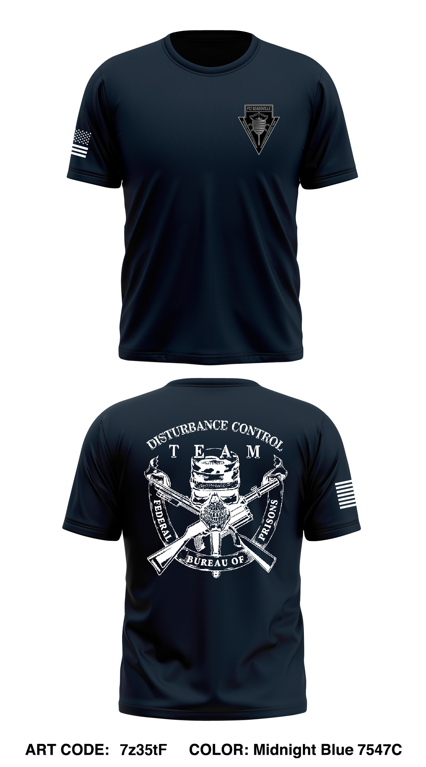 FCI Seagoville Disturbance Control Team Core Men's SS Performance Tee - 7z35tF