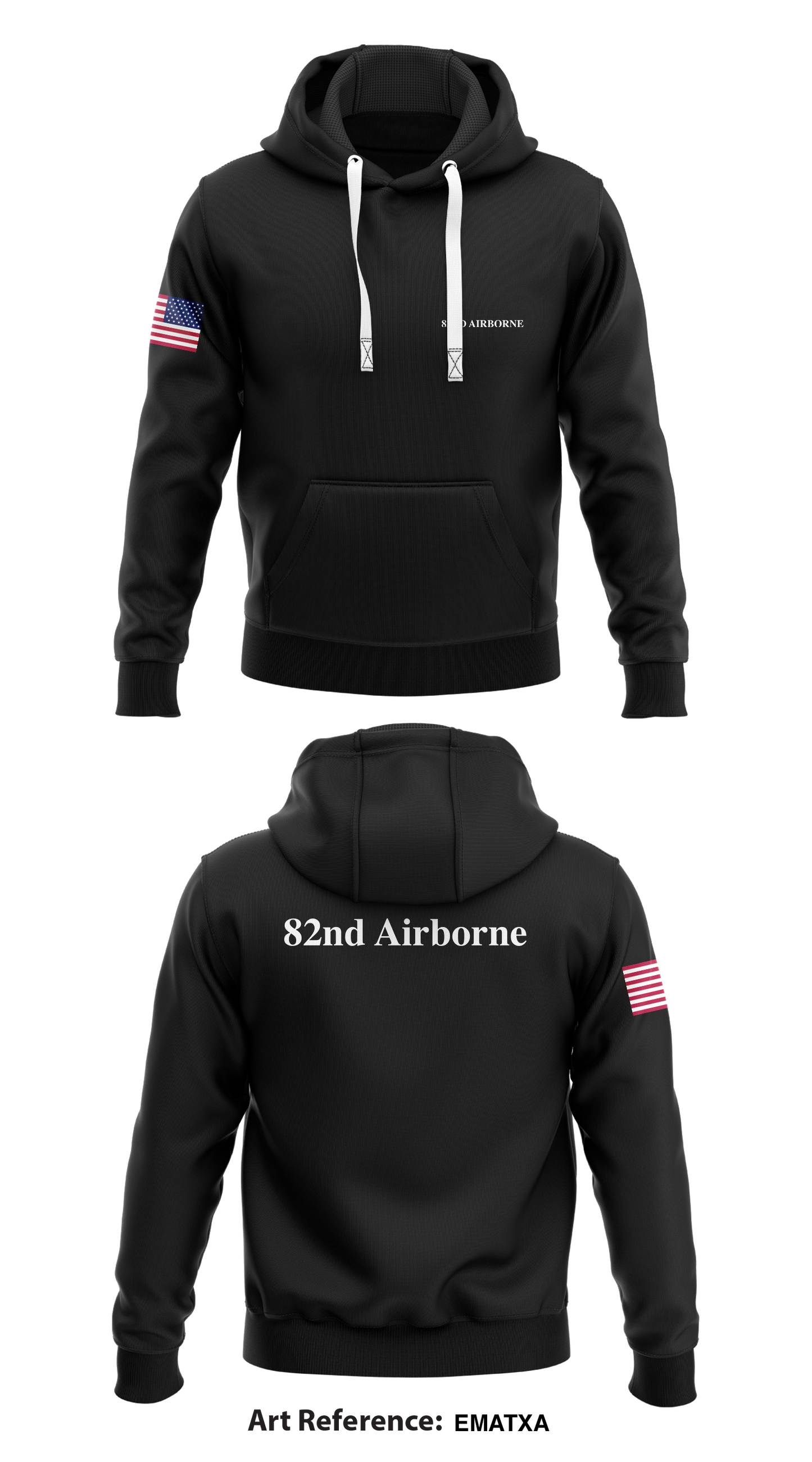 82nd Airborne Store 1 Core Men's Hooded Performance Sweatshirt - EMatxa