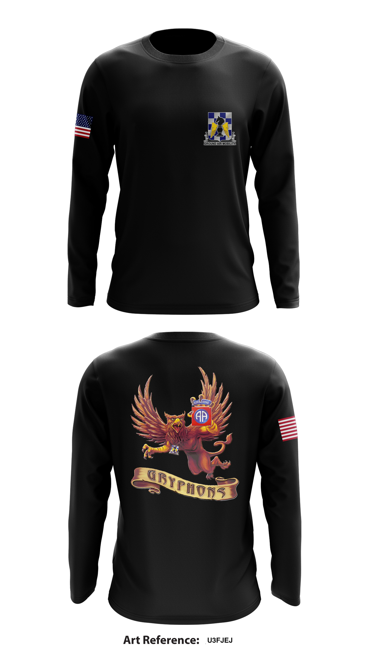 82nd CAB Store 1 Core Men's LS Performance Tee - u3fjEj