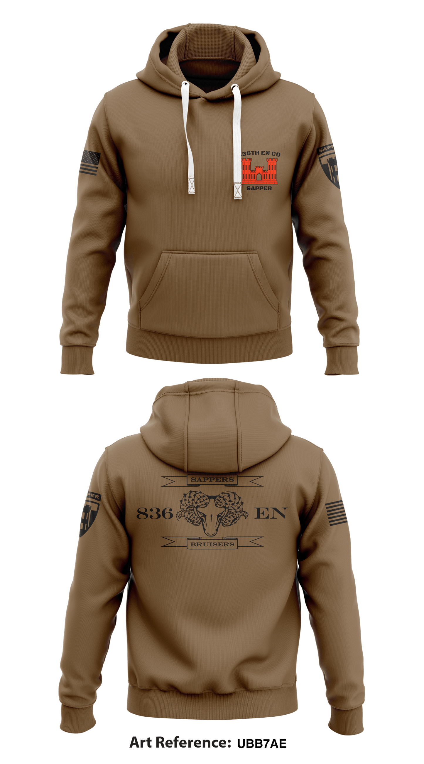 836th EN CO (Sapper) Store 1 Core Men's Hooded Performance Sweatshirt - UbB7Ae