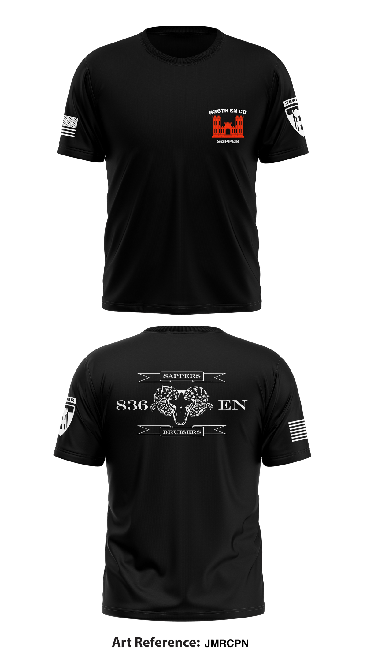 836th EN CO (Sapper) Store 1 Core Men's SS Performance Tee - JMRCpn