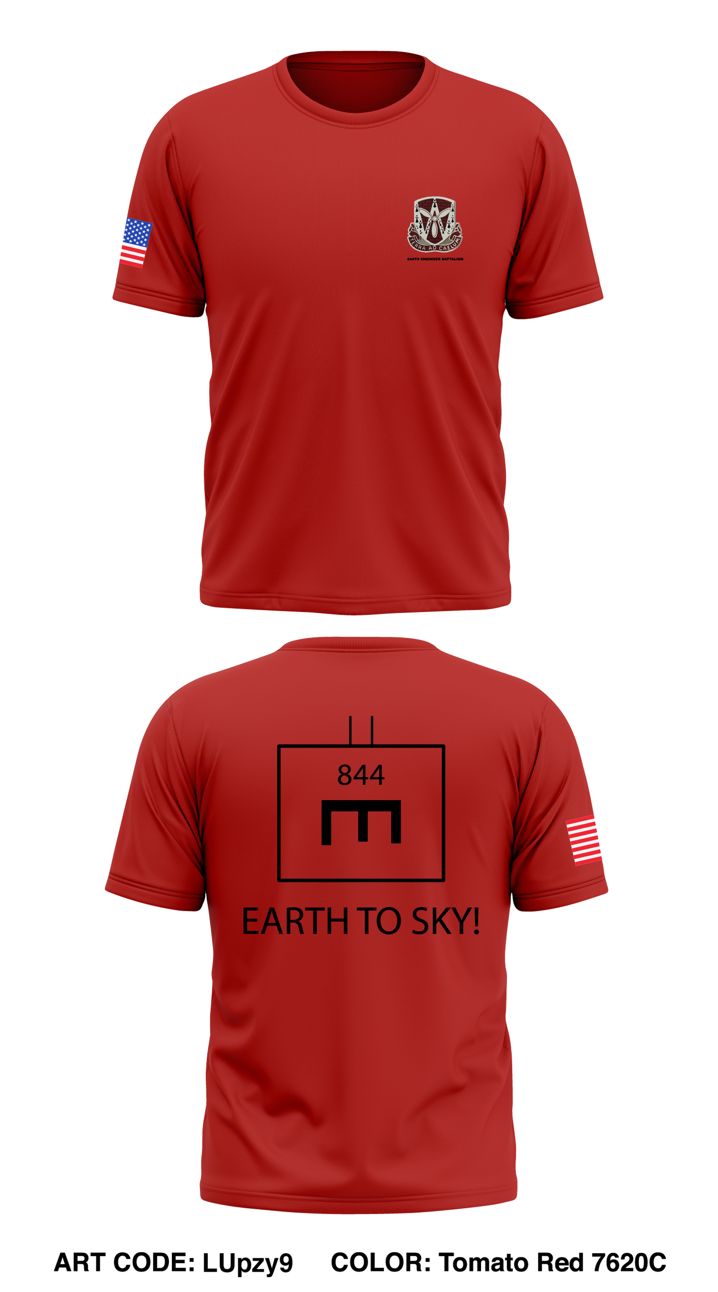 844th Engineer Battalion Store 1 Core Men's SS Performance Tee - LUpzy9